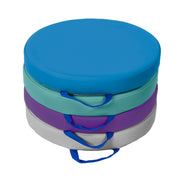 SoftScape 15" Round Floor Cushions, 4-Piece - Contemporary/Purple