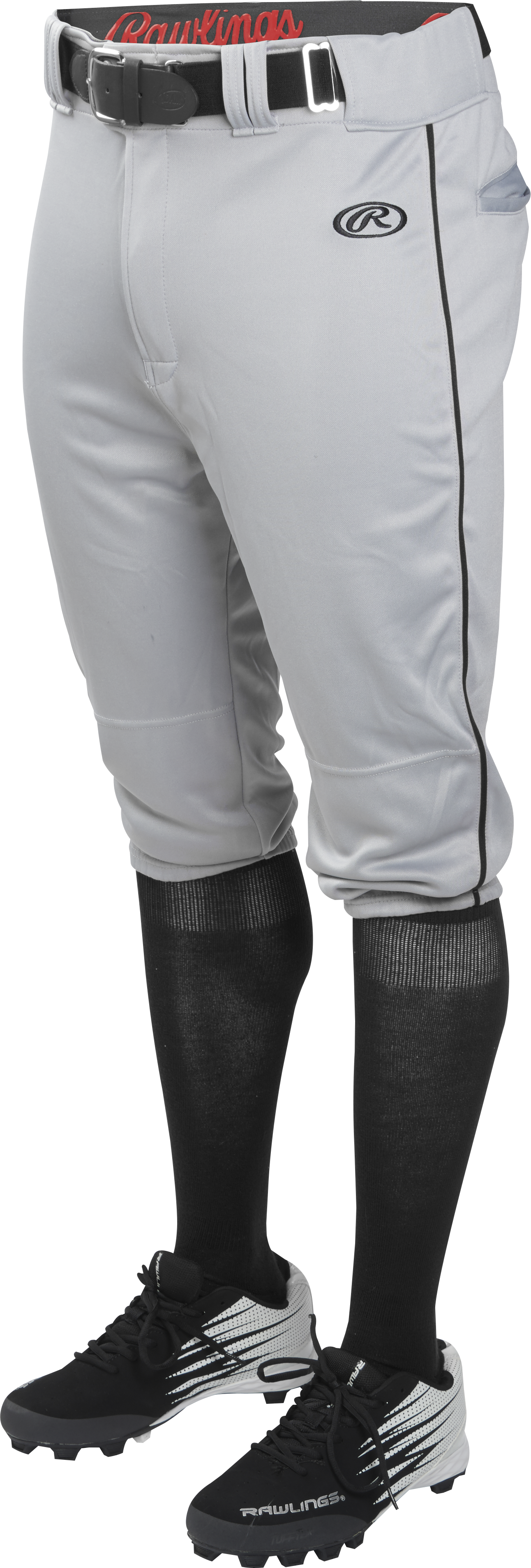 Rawlings Adult Launch Piped Knicker Pant - Small - Blue Gray/Black