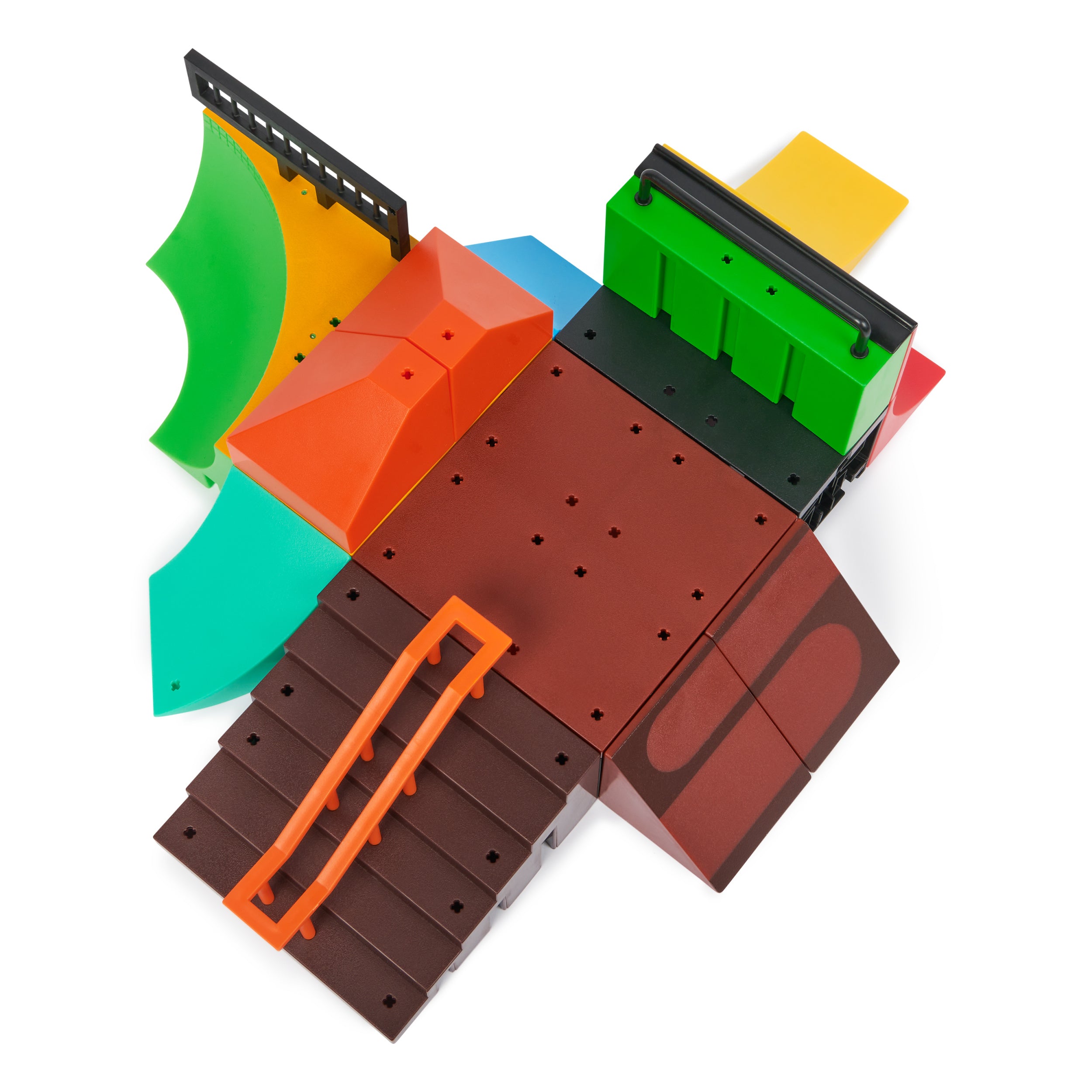 Tech Deck, Quarter Bowl Ruckus X-Connect Park Creator, Customizable and Buildable Ramp Set with Exclusive Fingerboard, Kids Toy for Ages 6 and up