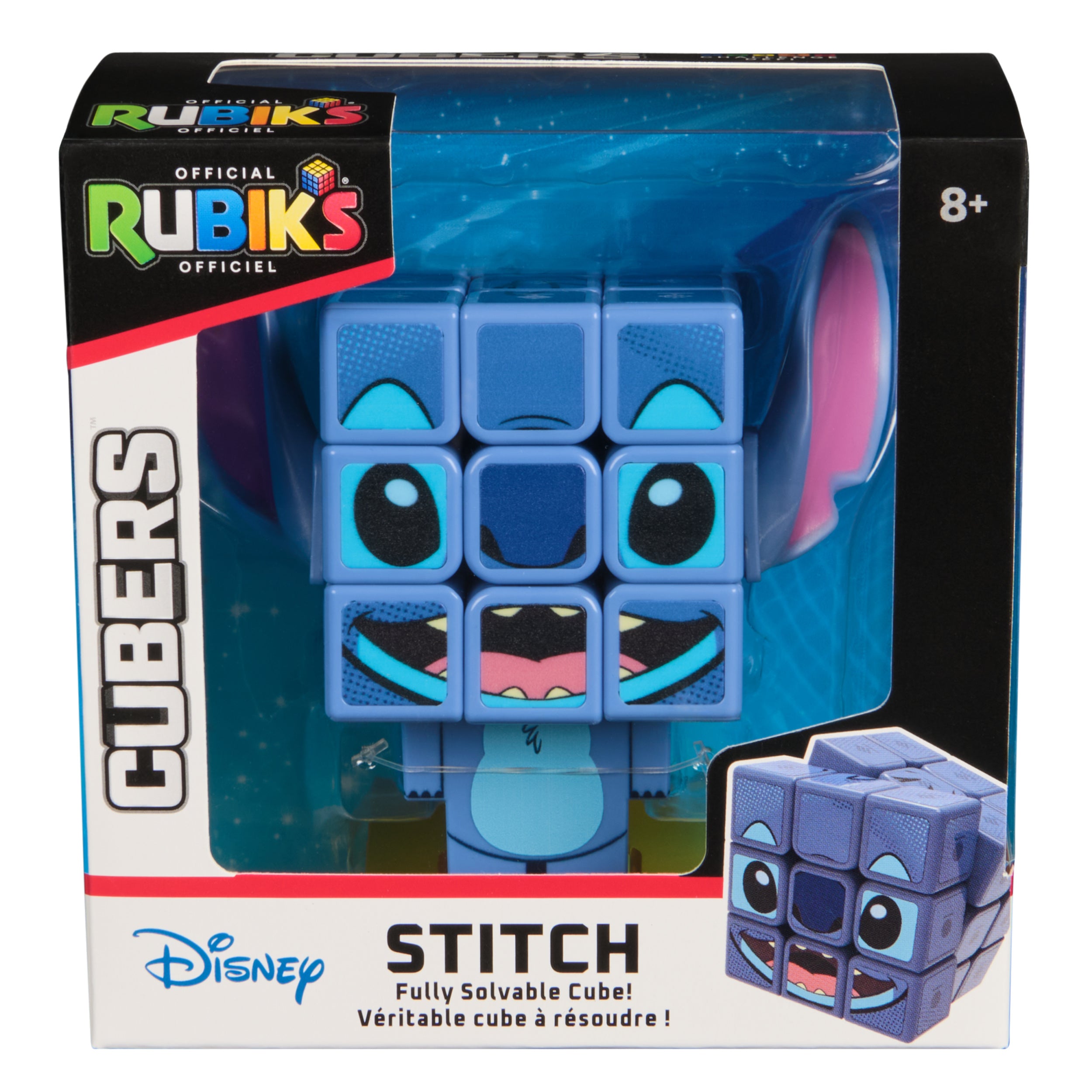 Rubik’s Cube, Stitch Cuber, Disney Collectible & Desk Décor, Problem-Solving Brain Teaser, Color-Matching Disney Puzzle, Fidget Toy, Sensory Puzzle for Adults, Teens, Kids, for Ages 8 & Up