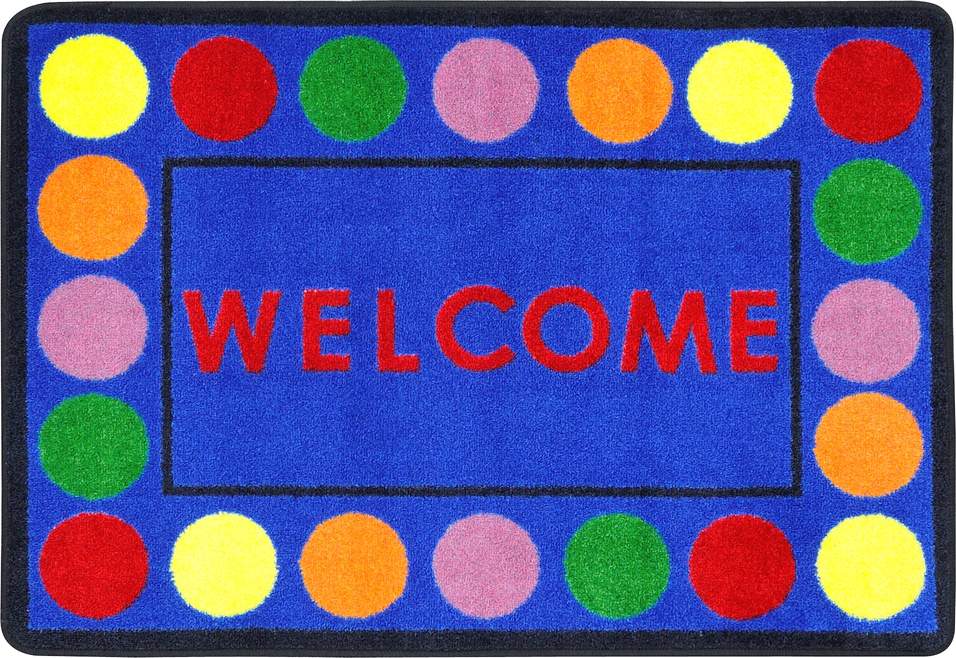 Lots of Dots 2'8" x 3'10" area rug in color Multi