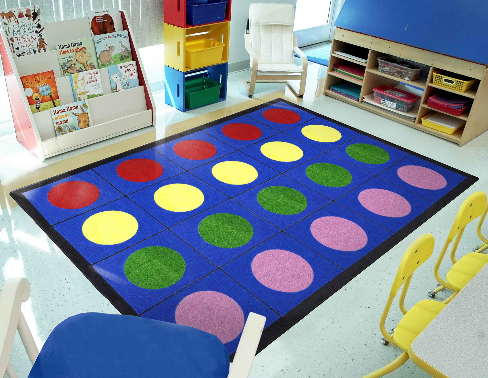 Lots of Dots 2'8" x 3'10" area rug in color Multi