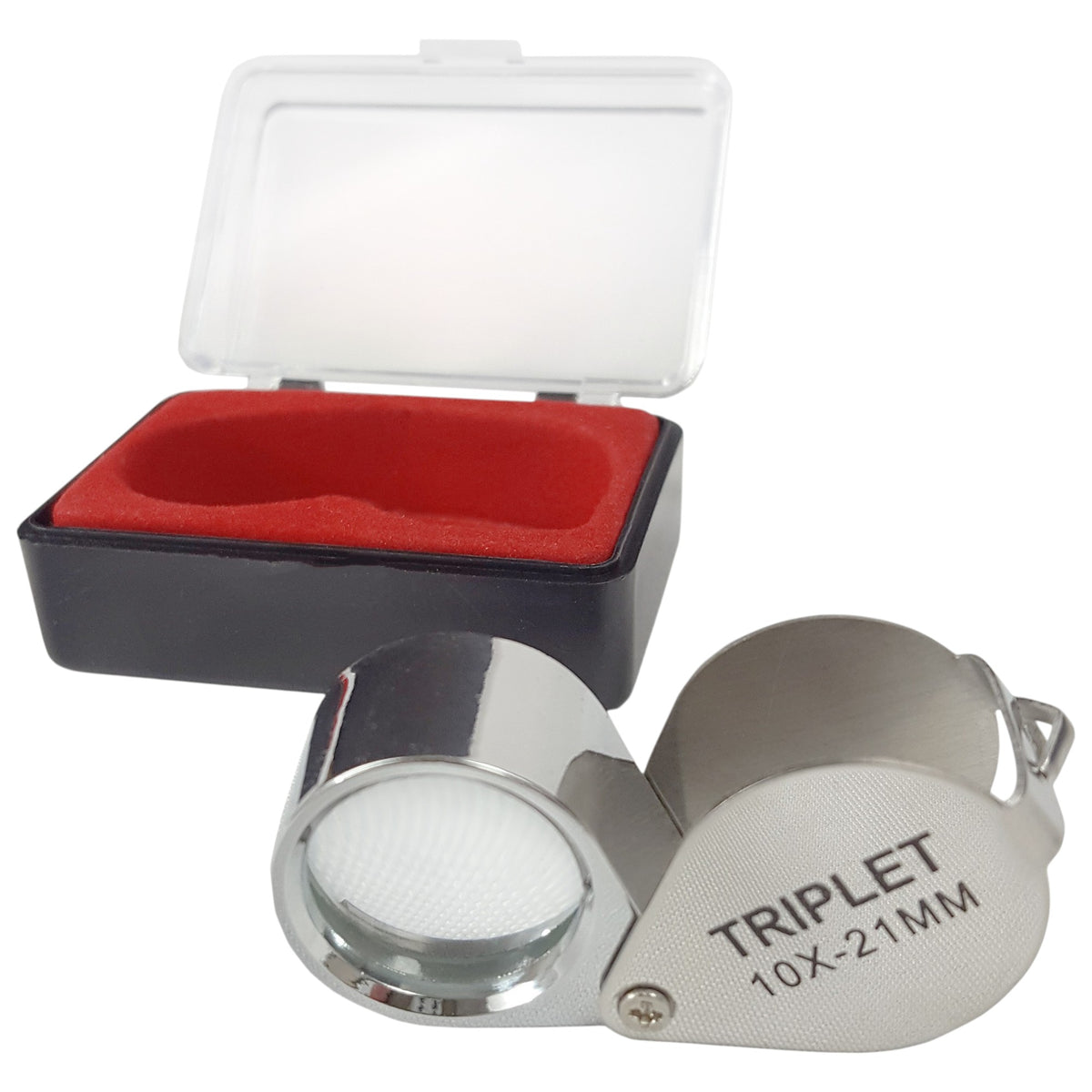 Magnifier, Single Loupe, 10x Magnification, 21mm Lens, Pack of 10