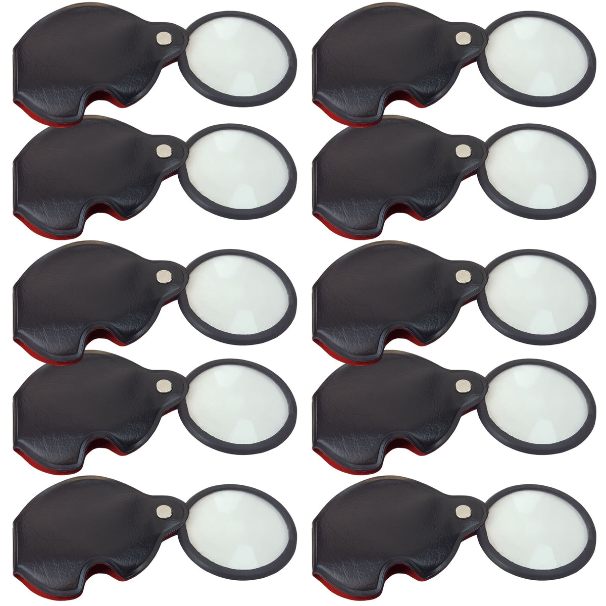 Magnifier, Single Loupe, 2.5x Magnification, 50mm Lens, Pack of 10