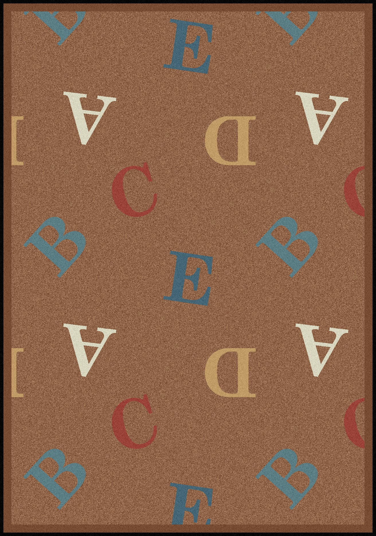 Love Letters 5'4" x 7'8" area rug in color Antique
