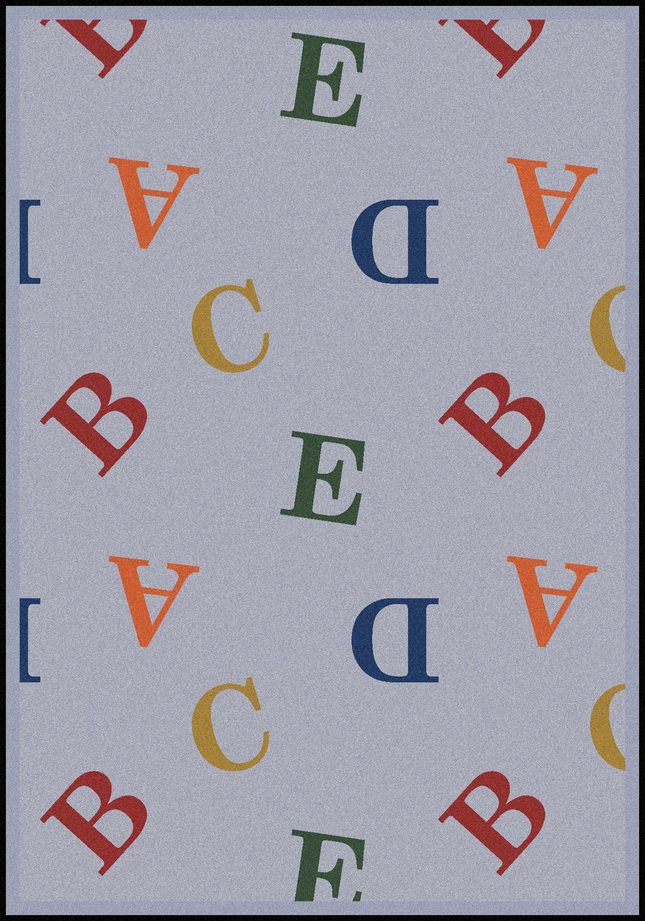 Love Letters 5'4" x 7'8" area rug in color Chimney Sweep
