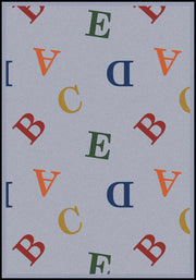 Love Letters 5'4" x 7'8" area rug in color Chimney Sweep