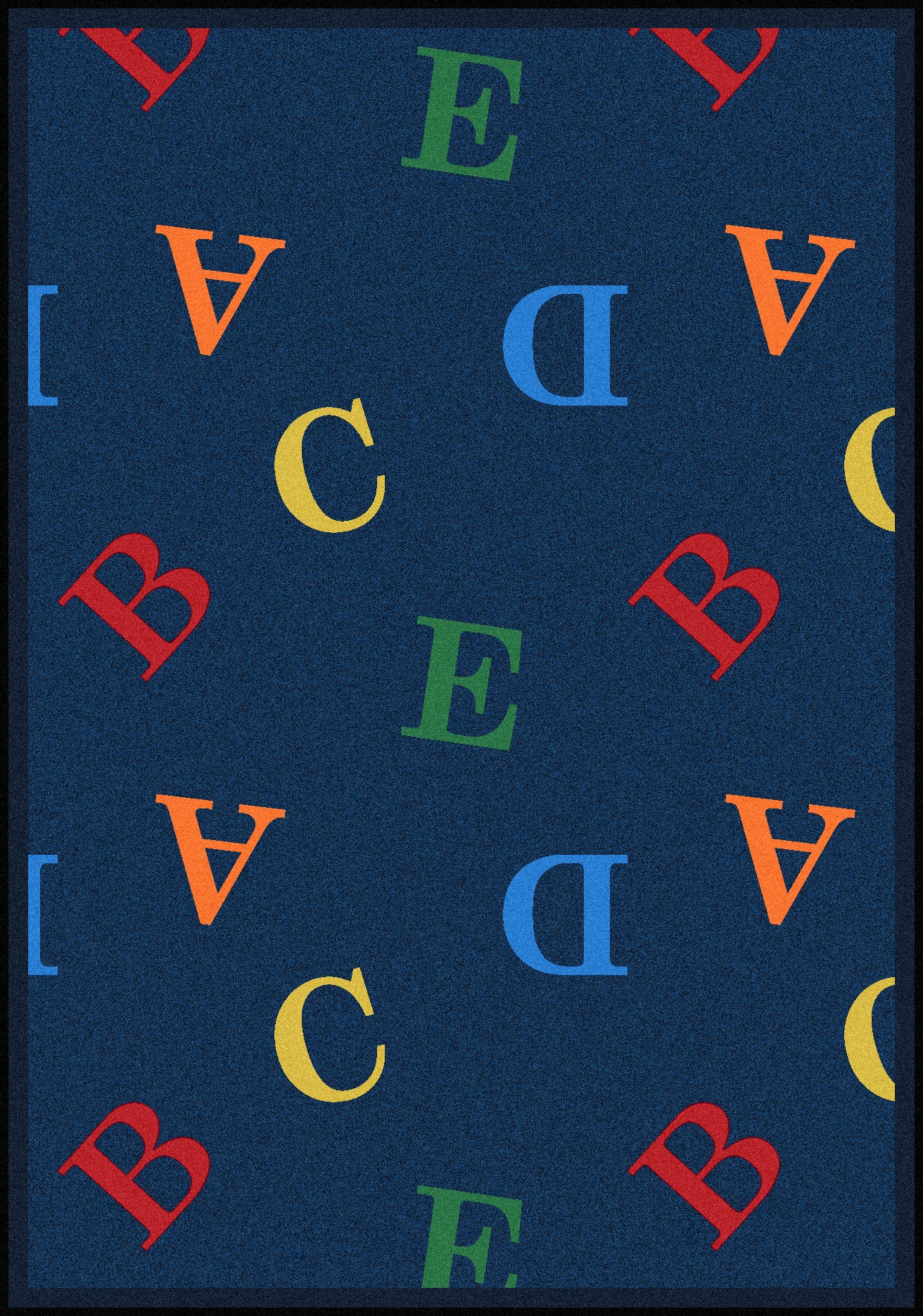 Love Letters 10'9" x 13'2" area rug in color Rainbow
