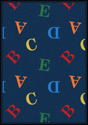 Love Letters 7'8" x 10'9" area rug in color Rainbow