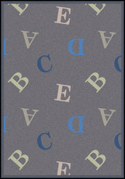 Love Letters 7'8" x 10'9" area rug in color Seaside