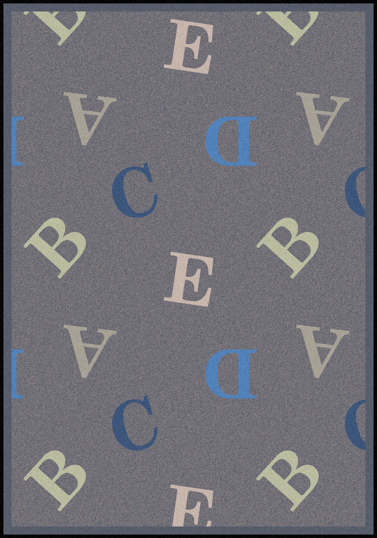 Love Letters 5'4" x 7'8" area rug in color Seaside