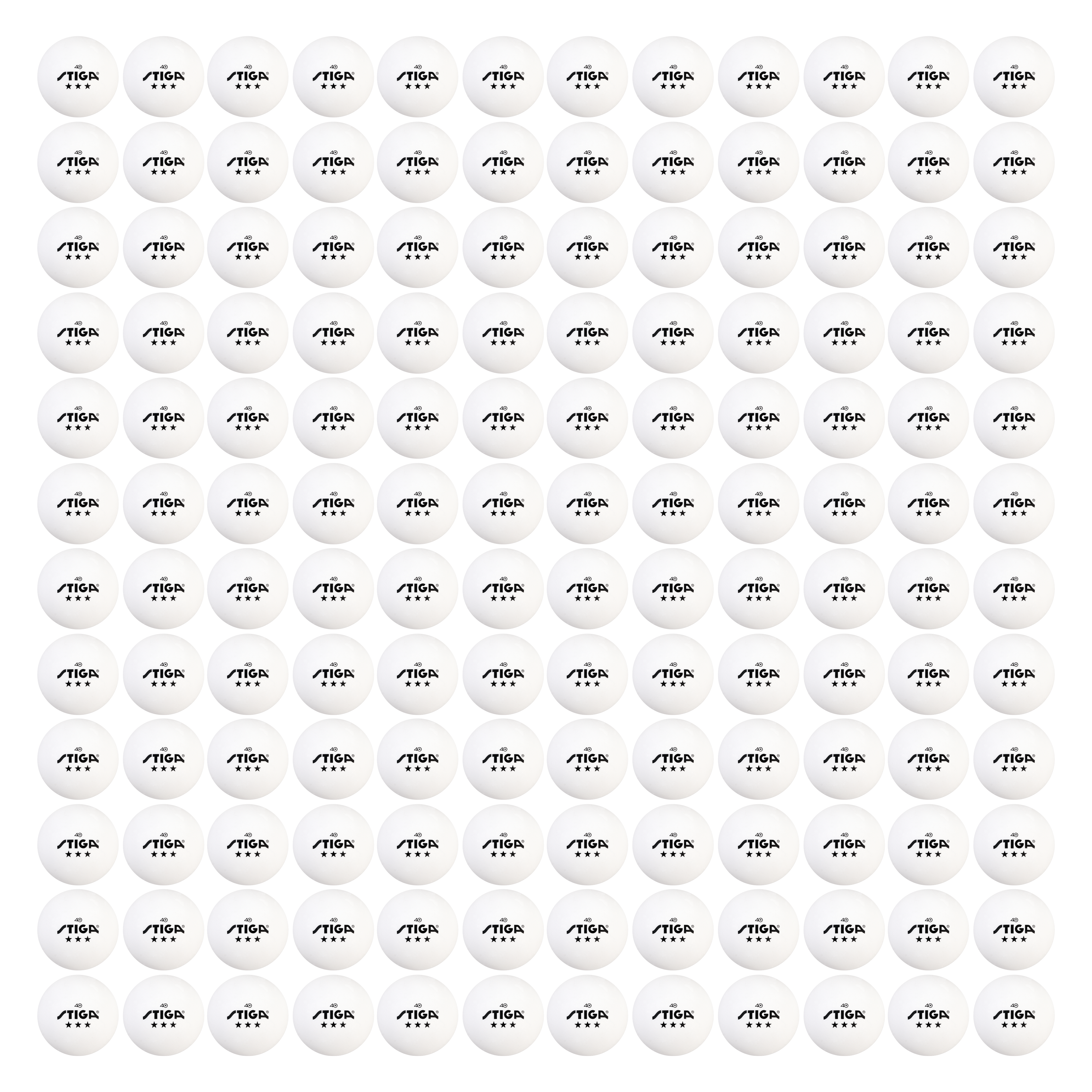 STIGA 3 Star Balls, 144-Pack