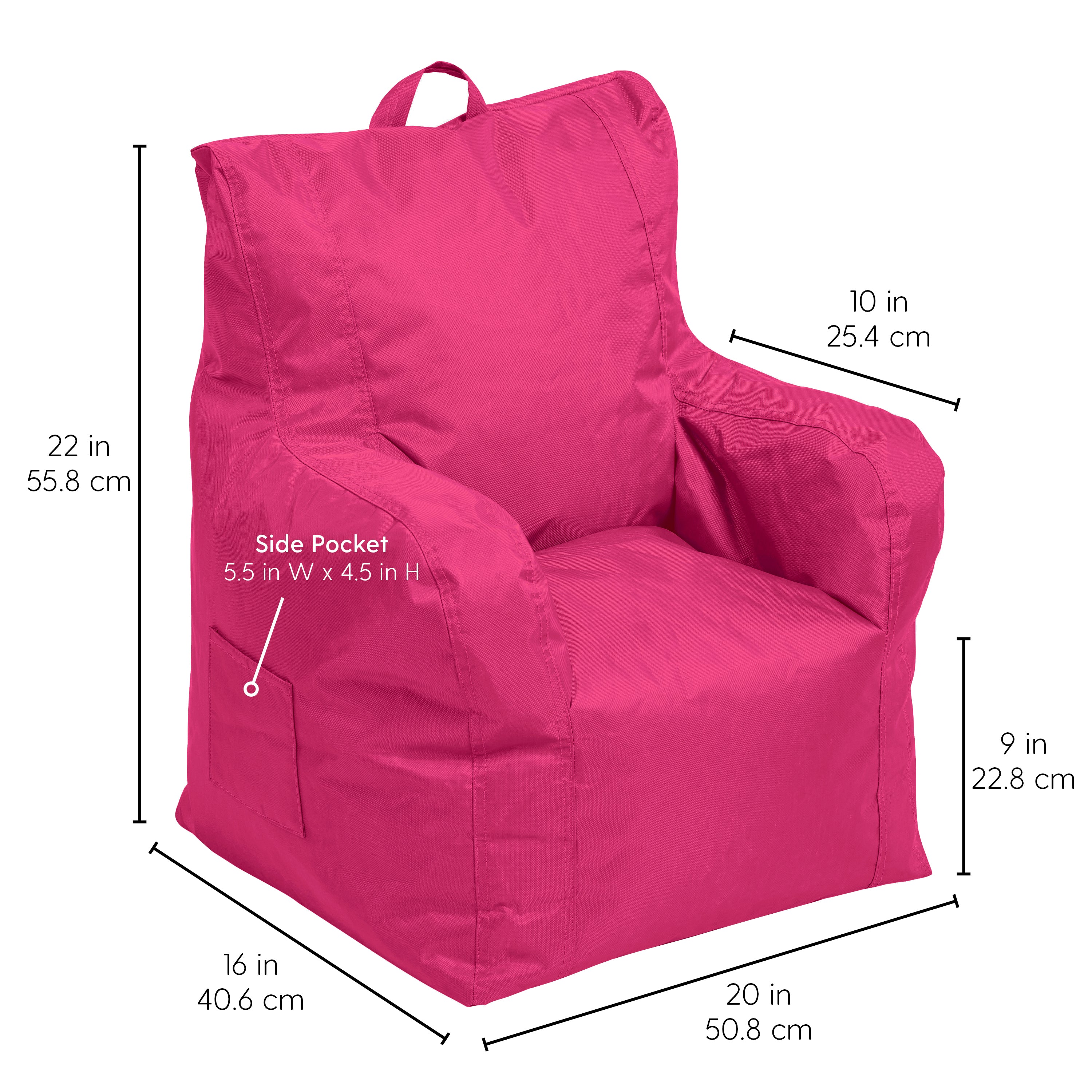 Cali Little Bear Bean Bag - Raspberry