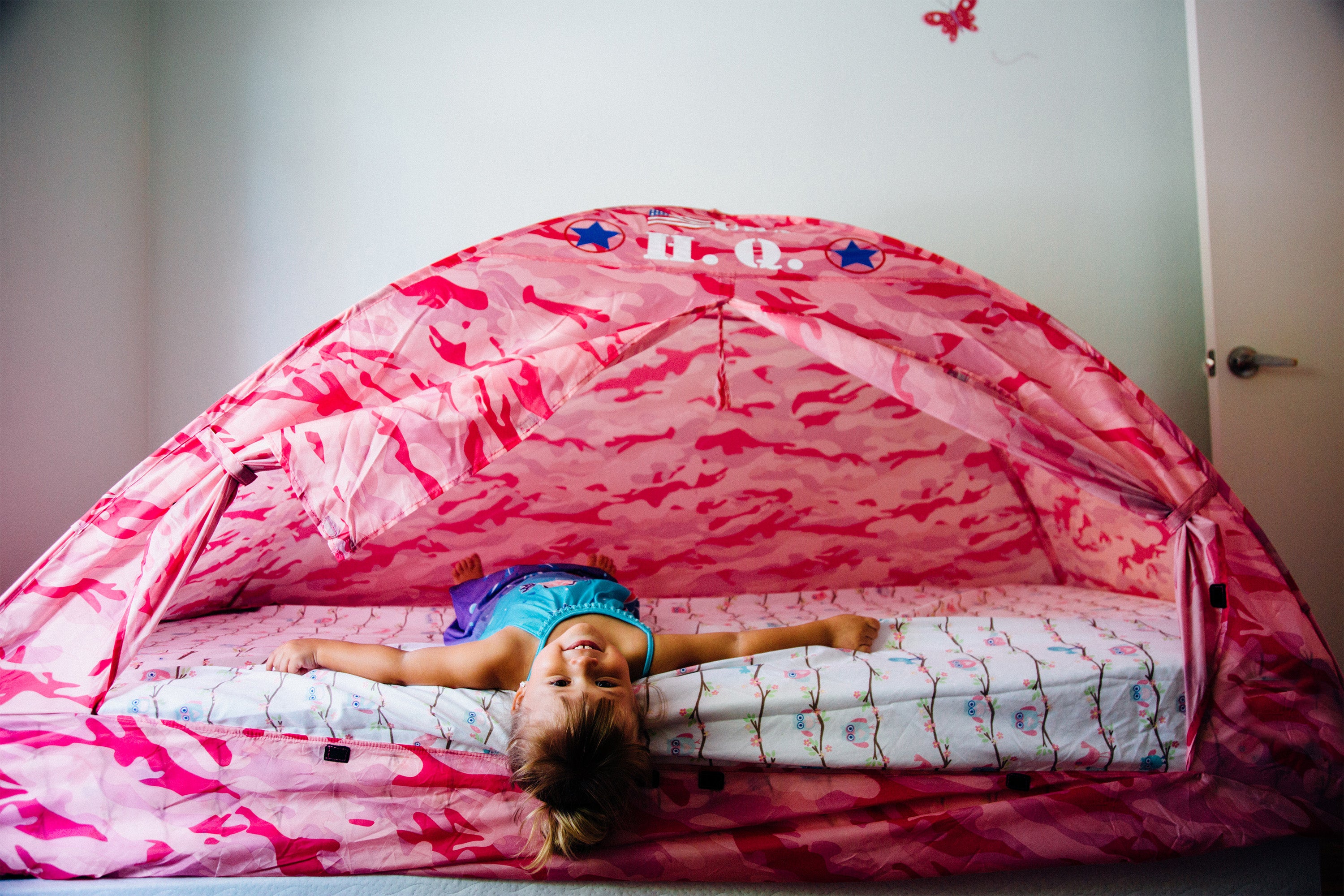 Pink Camo Bed Tent - Twin Size