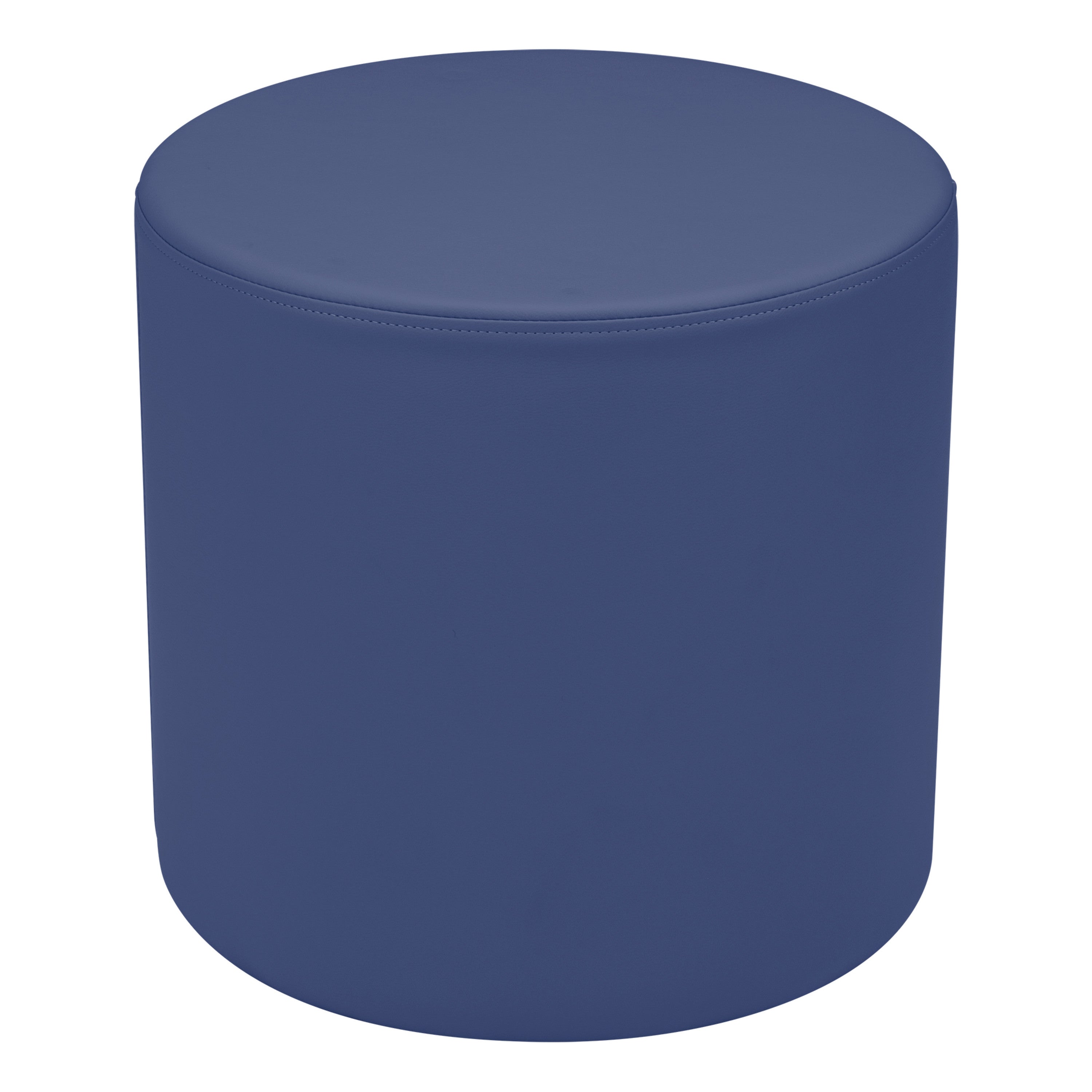 Pro Series Upholstered Round Ottoman 18" Height - Navy