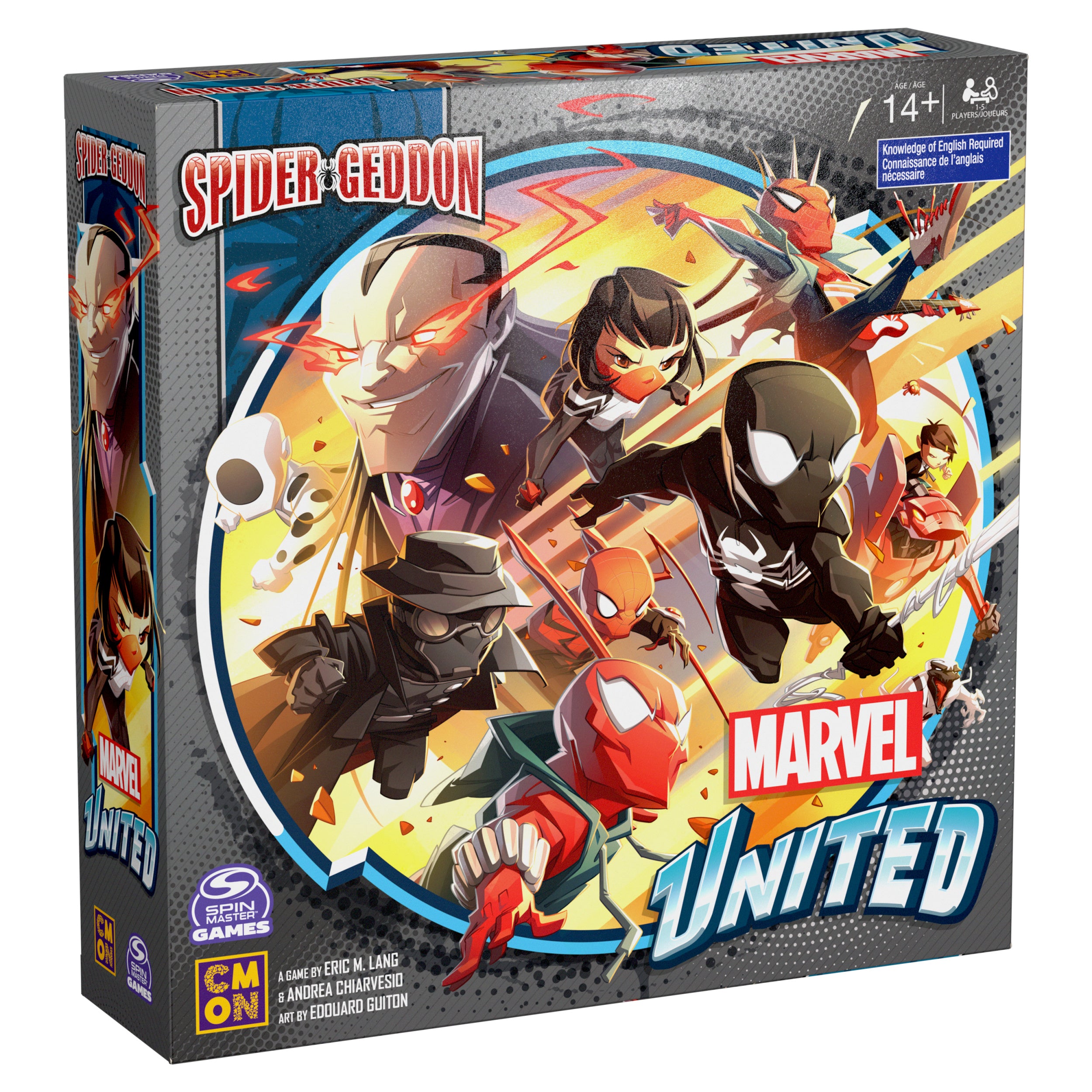 Spin Master Games, Marvel United: Spider-Geddon, Strategy Board Game, Collectible Spider Man Figurines, for Fans of Marvel Rivals & Action Movie Toys, 1-4 Players, for Ages 14 & Up