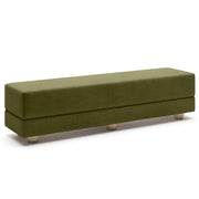 Jaxx Camden Convertible Bed Bench / Fold-Out Twin Guest Bed, Moss
