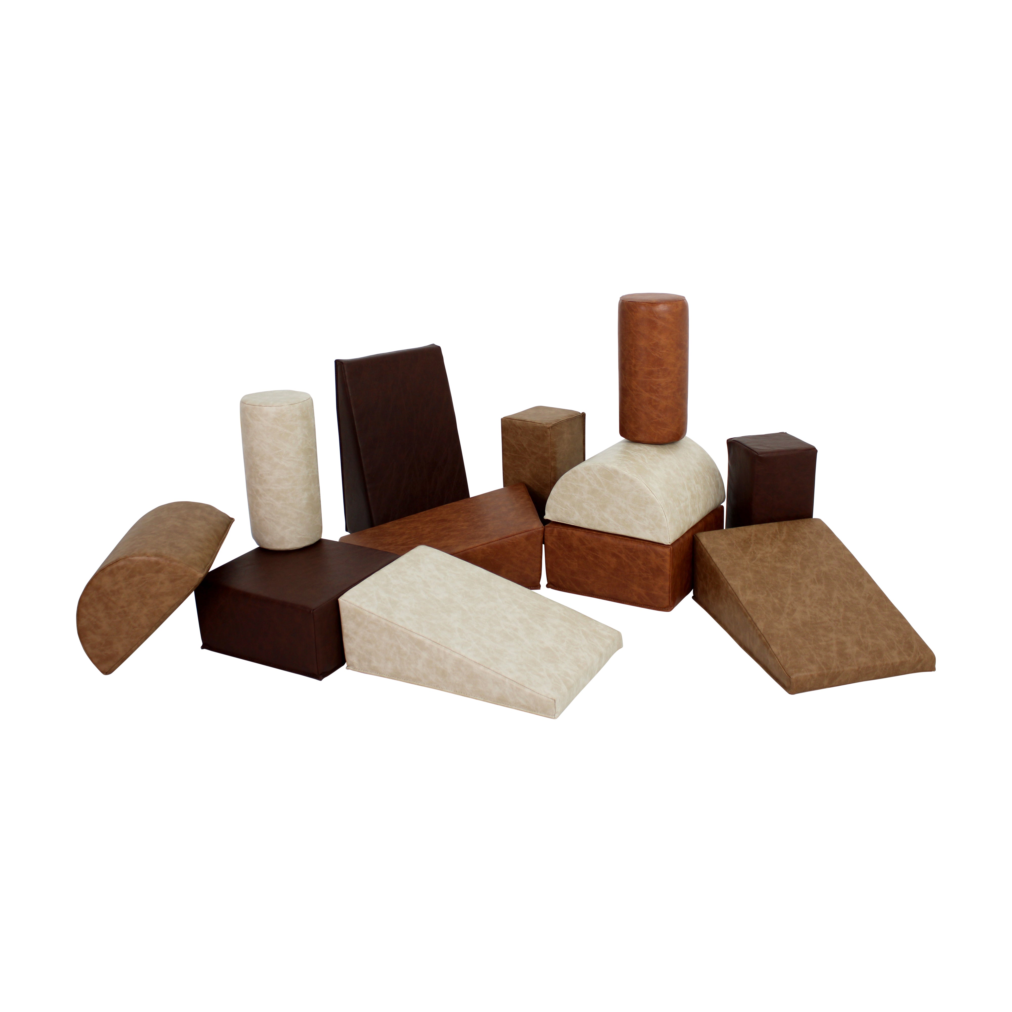 Rustic Toddler Builder Block Set, 12-Piece - Distressed Assorted