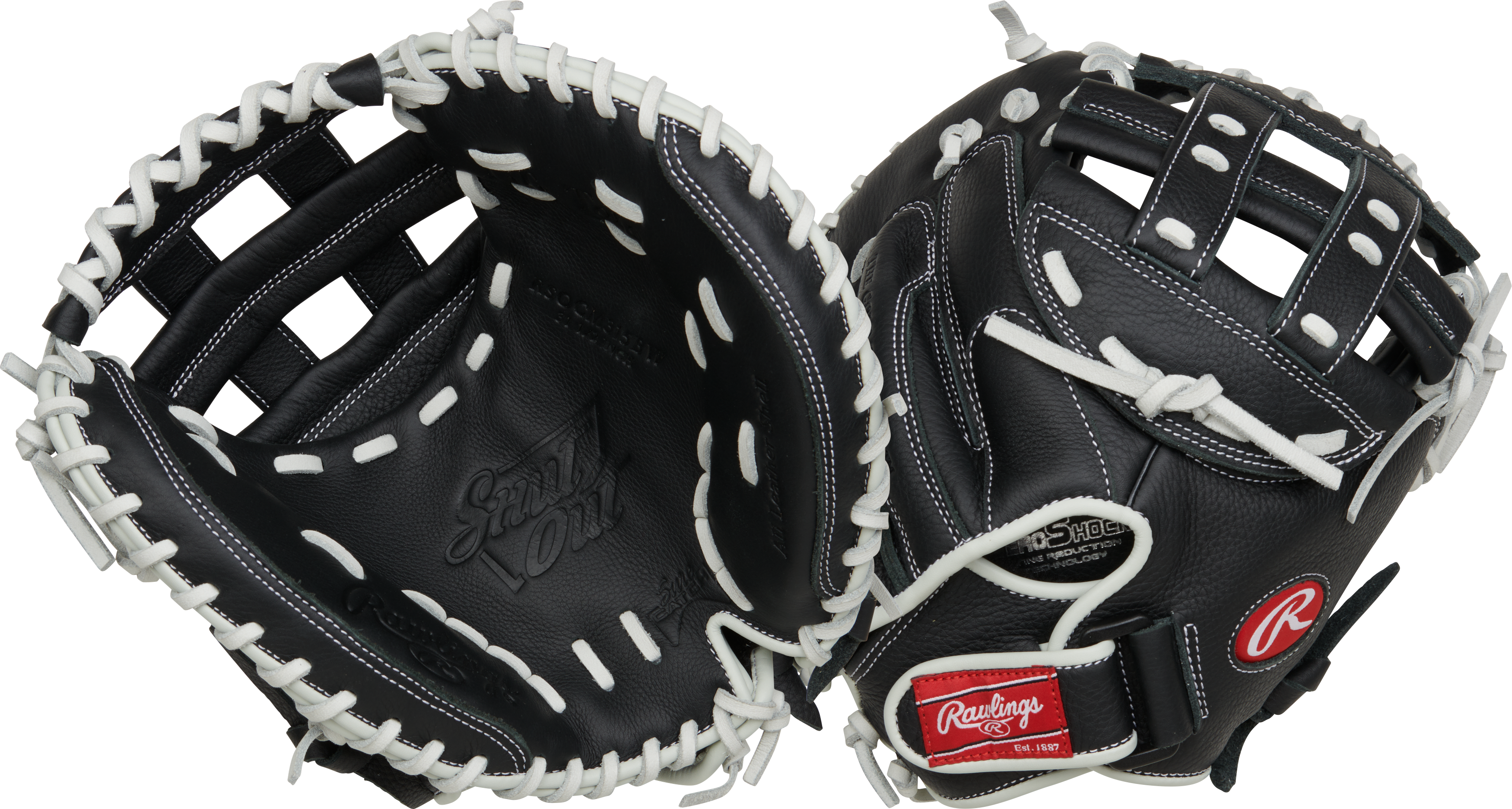 Rawlings Shut Out Series Catchers Mitt 31.5-Inch  Softball Glove - Right Hand Thrower - Black