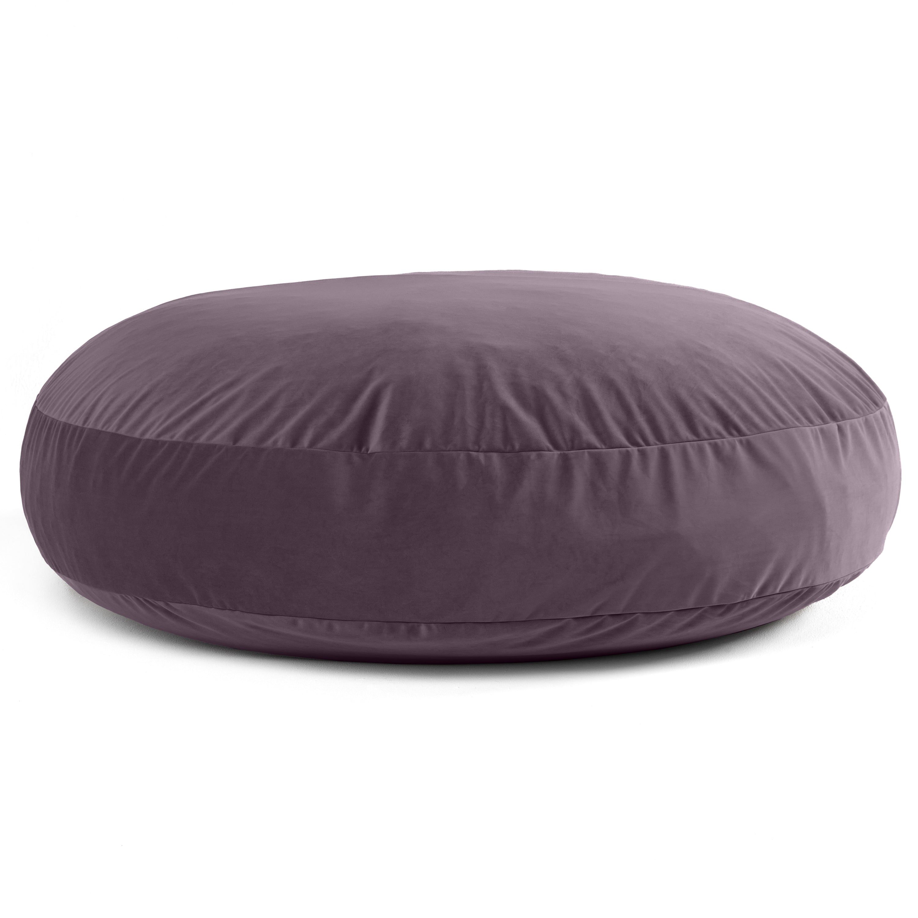 Jaxx 6 Foot Cocoon - 2-in-1 Convertible Bean Bag Bed & Large Bean Bag Chair for Adults, Premium Lush Velvet - Purple