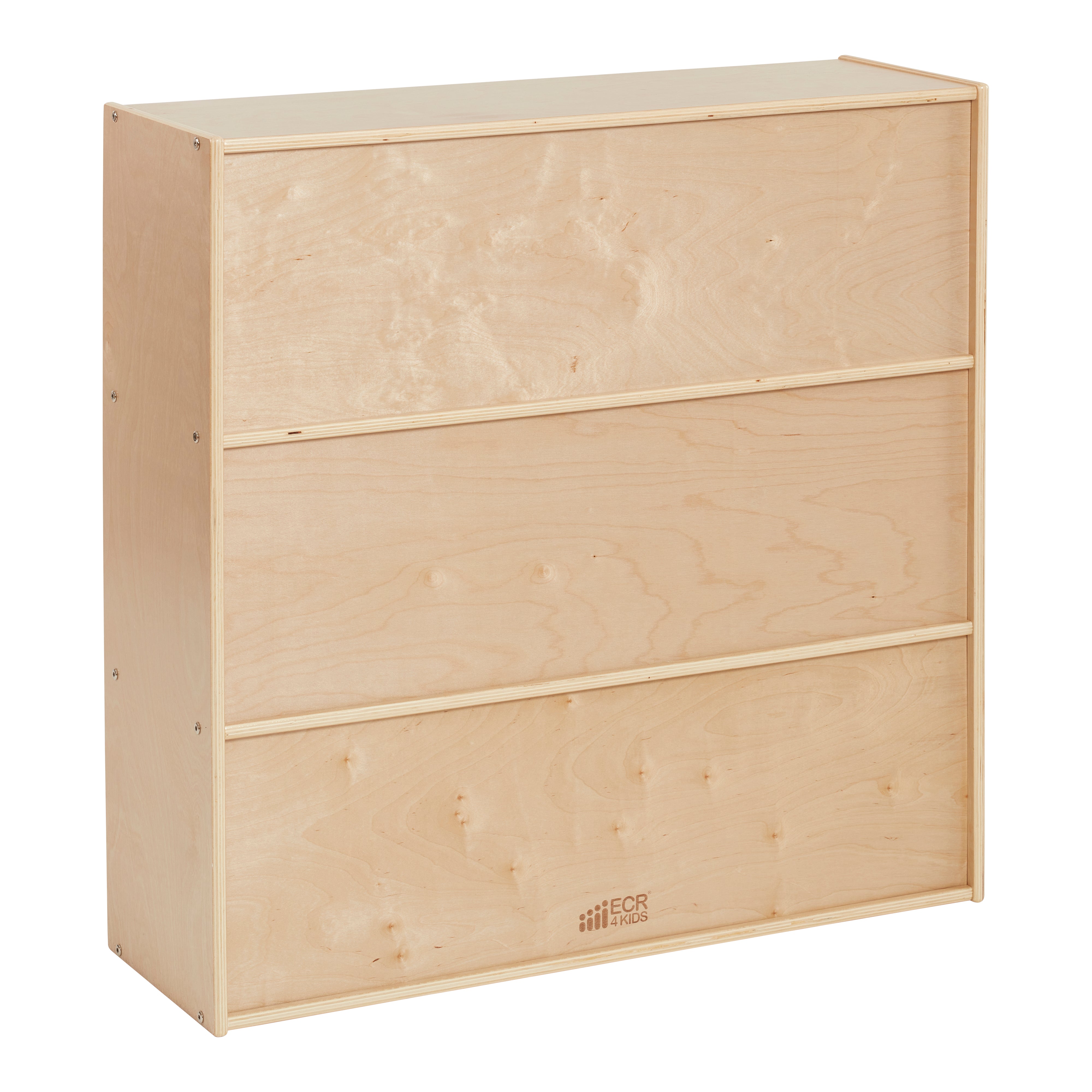 Streamline 3-Shelf Storage Cabinet with Back 36in H - Natural