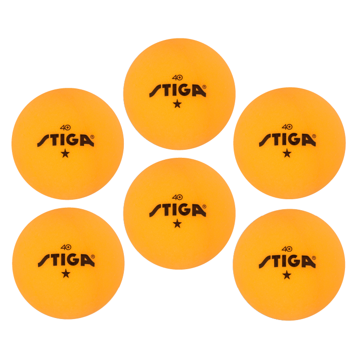STIGA 1-Star Orange Balls (6-pack)