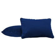 16" x 24" Rectangle Lumbar Microfiber Pillow with Piping, 2-Piece - Eclipse