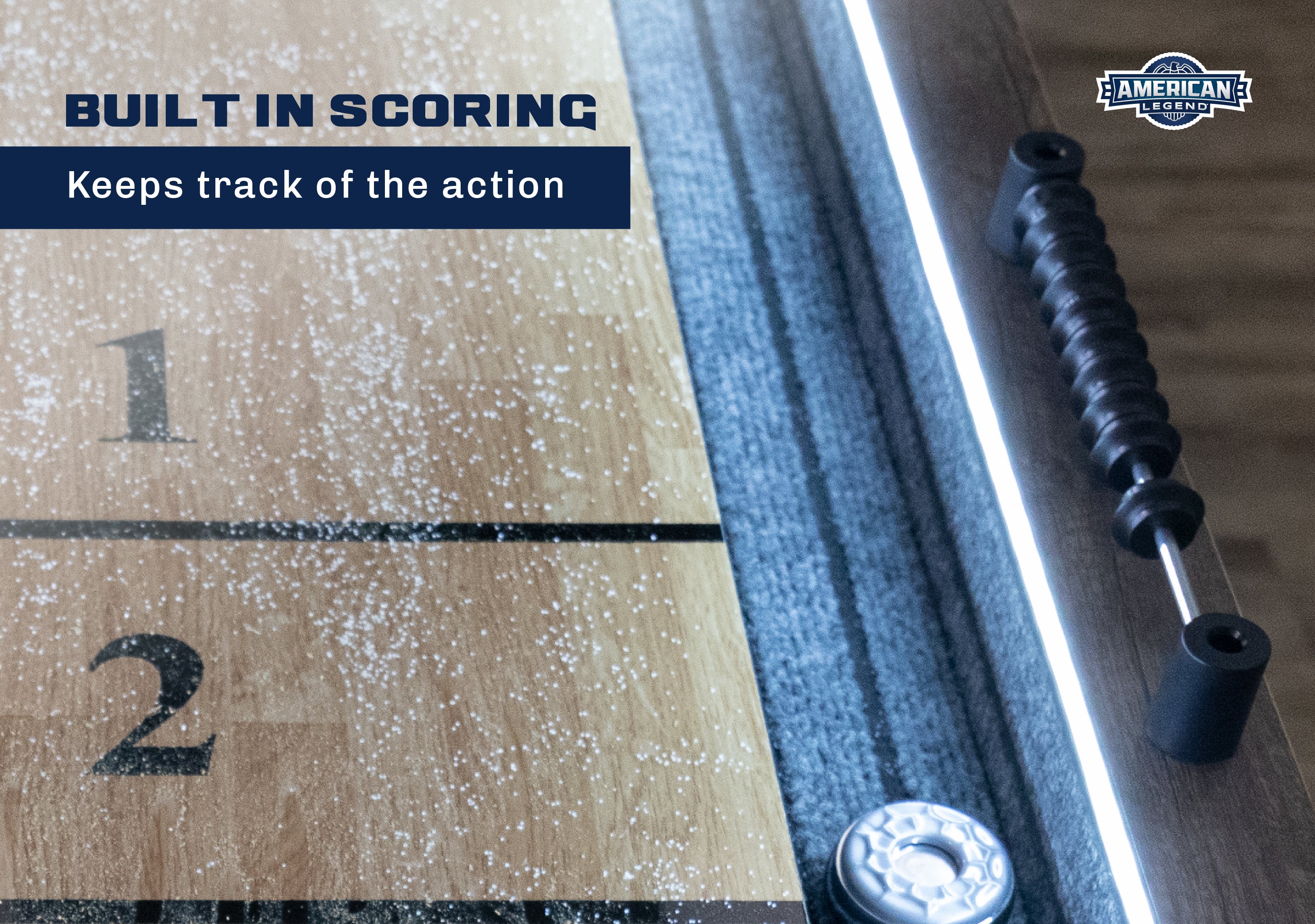 American Legend 9' Kirkwood Shuffleboard Table