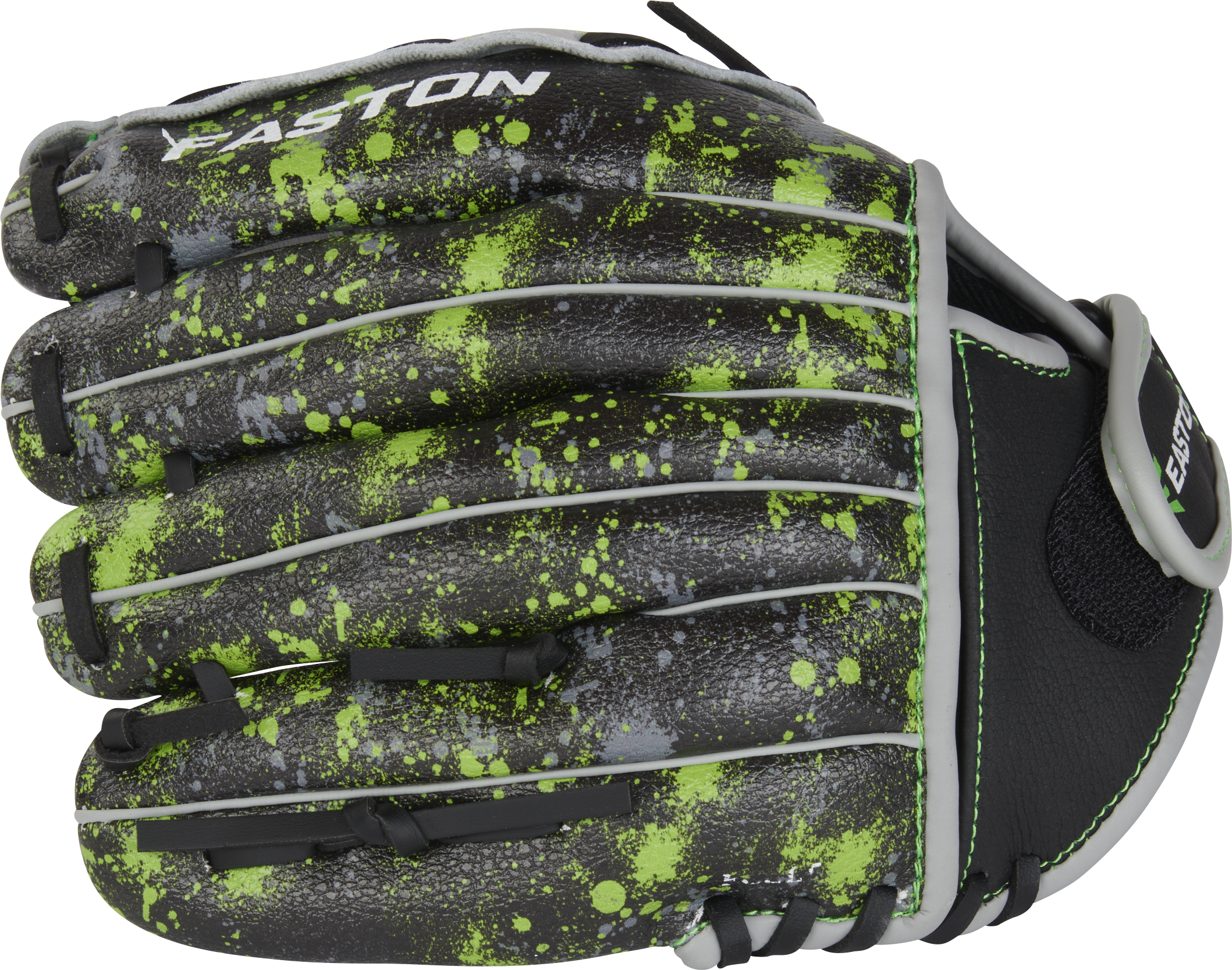 Easton Havoc Series 10-Inch Baseball Glove - Right Hand Thrower - Black/Gray/Optic