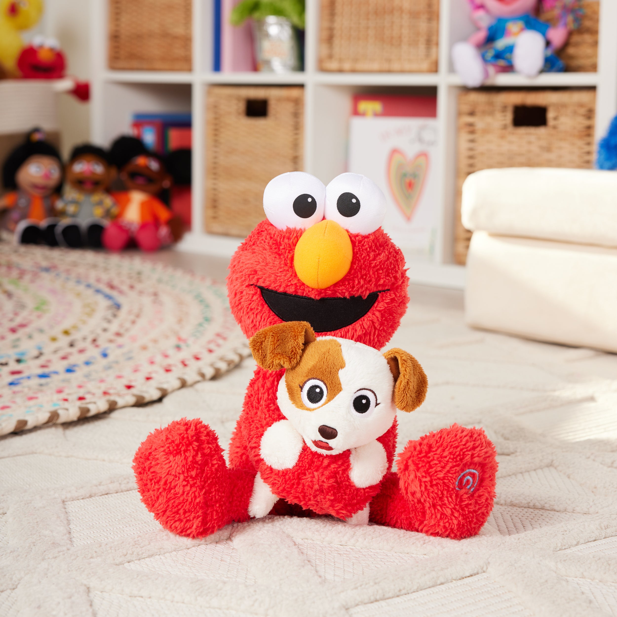 GUND Sesame Street Official Furry Friends Forever Dance & Play Elmo and Tango Animated Plush, Plush Sensory Toy for Ages 1 & Up, Red/Cream, 13”
