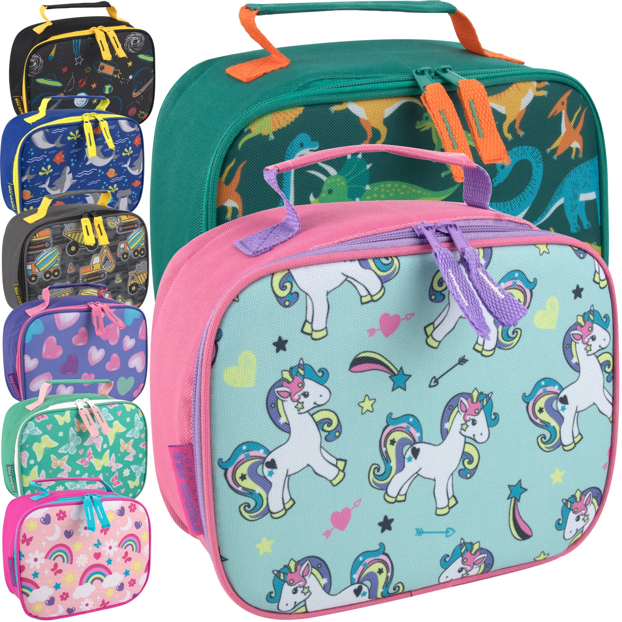 Fridge Pak Printed Lunch Bag - Assorted - 24 in the Pack