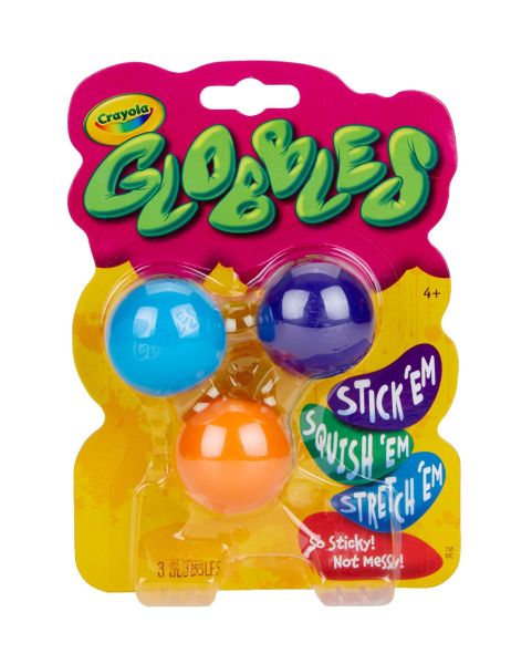 Crayola Globbles, Squish and Fidget Toys, Gift for Kids, 3ct