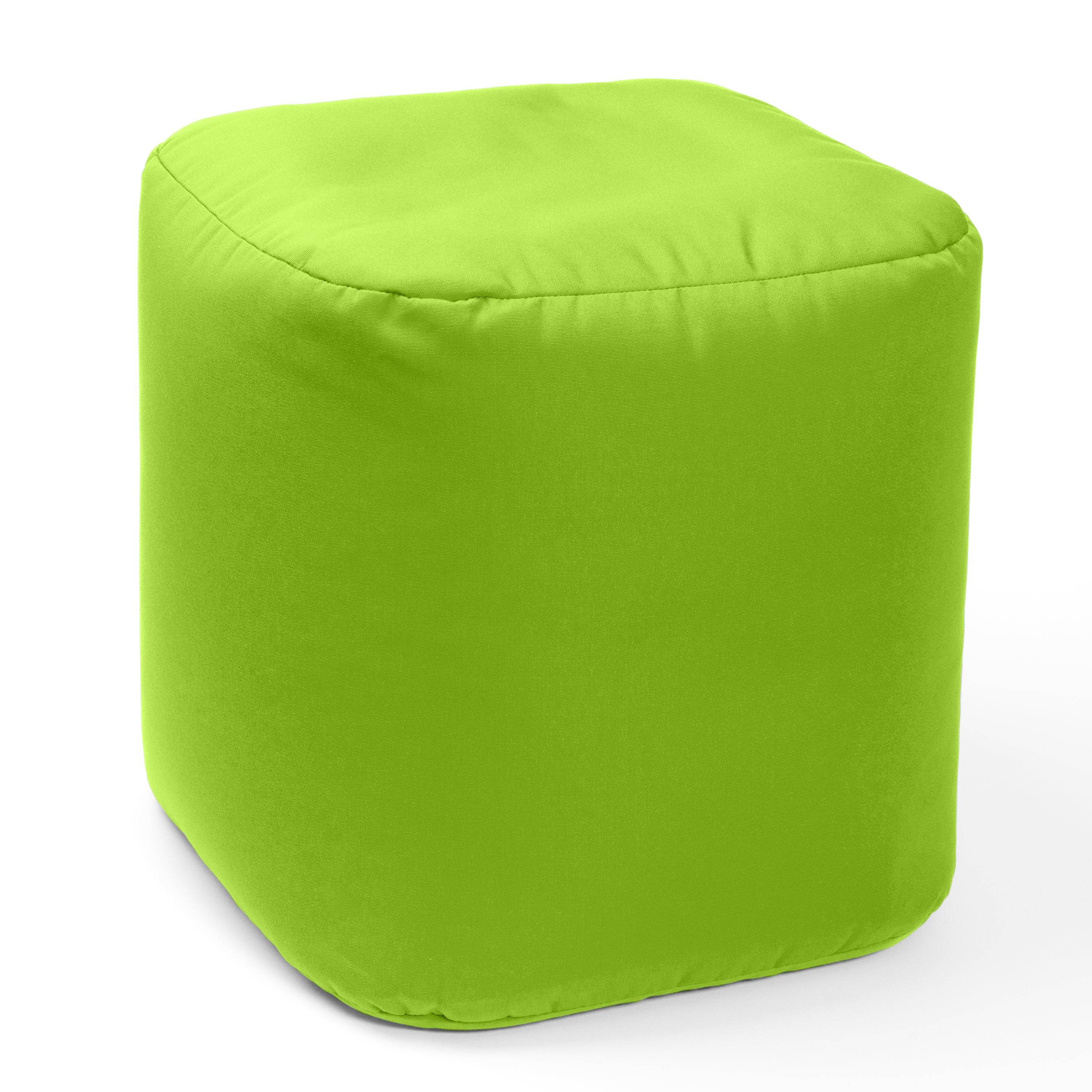 Jaxx Luckie Outdoor Patio Bean Bag Ottoman, Lime