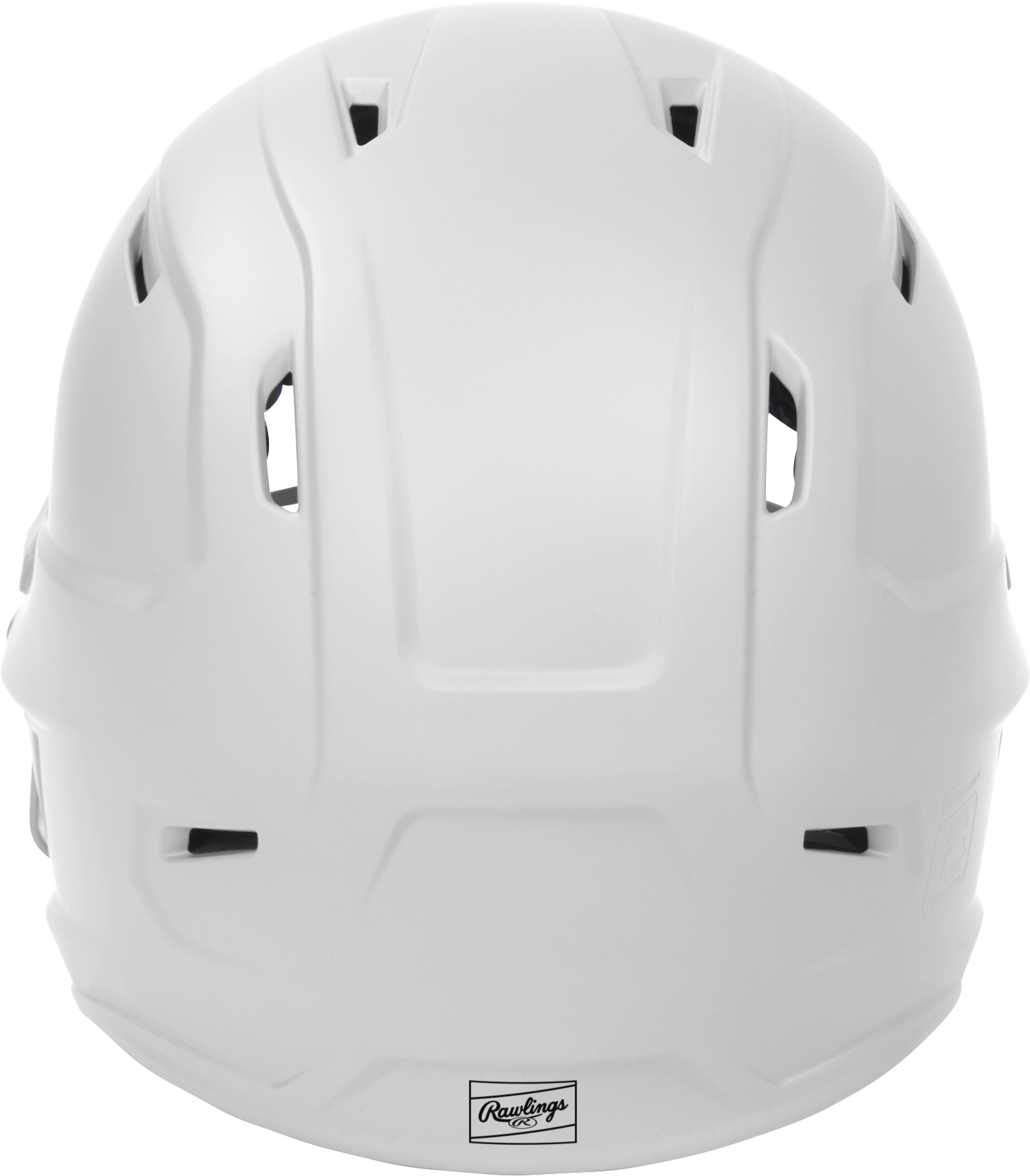 Rawlings Mach Hi-Viz Senior Matte Batting Helmet With Hi-Viz Face Guard - White