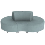 Pro Series Connect Curved Wavelet Seating, 7-Piece Set - Sky Blue Crosshatch