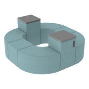 Pro Series Recharge Halo Hub, 8-Piece Set - Sky Blue Crosshatch/Cosmic Strandz