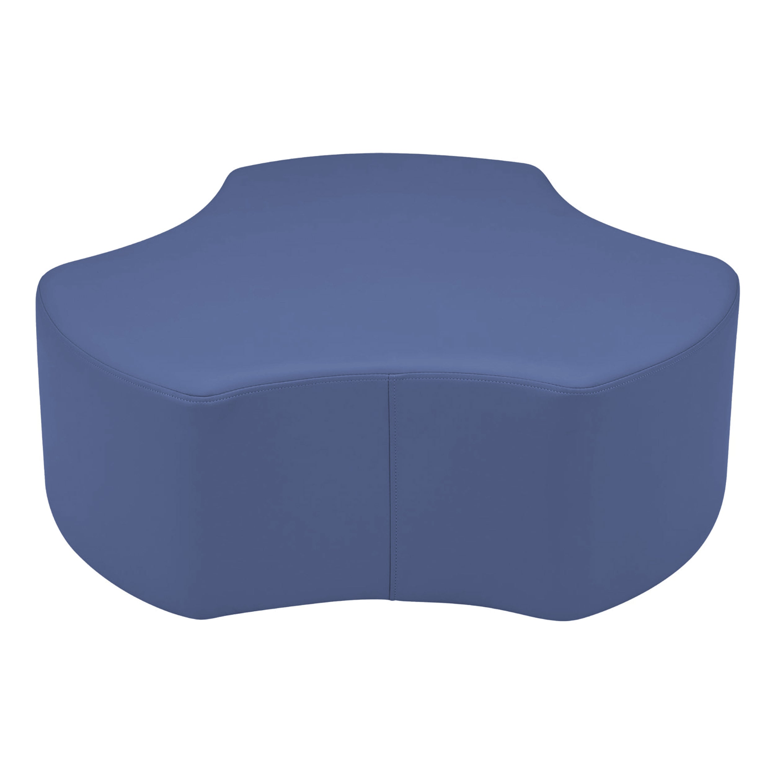 Pro Series Upholstered Spoke Ottoman, 6-Piece Set - Navy