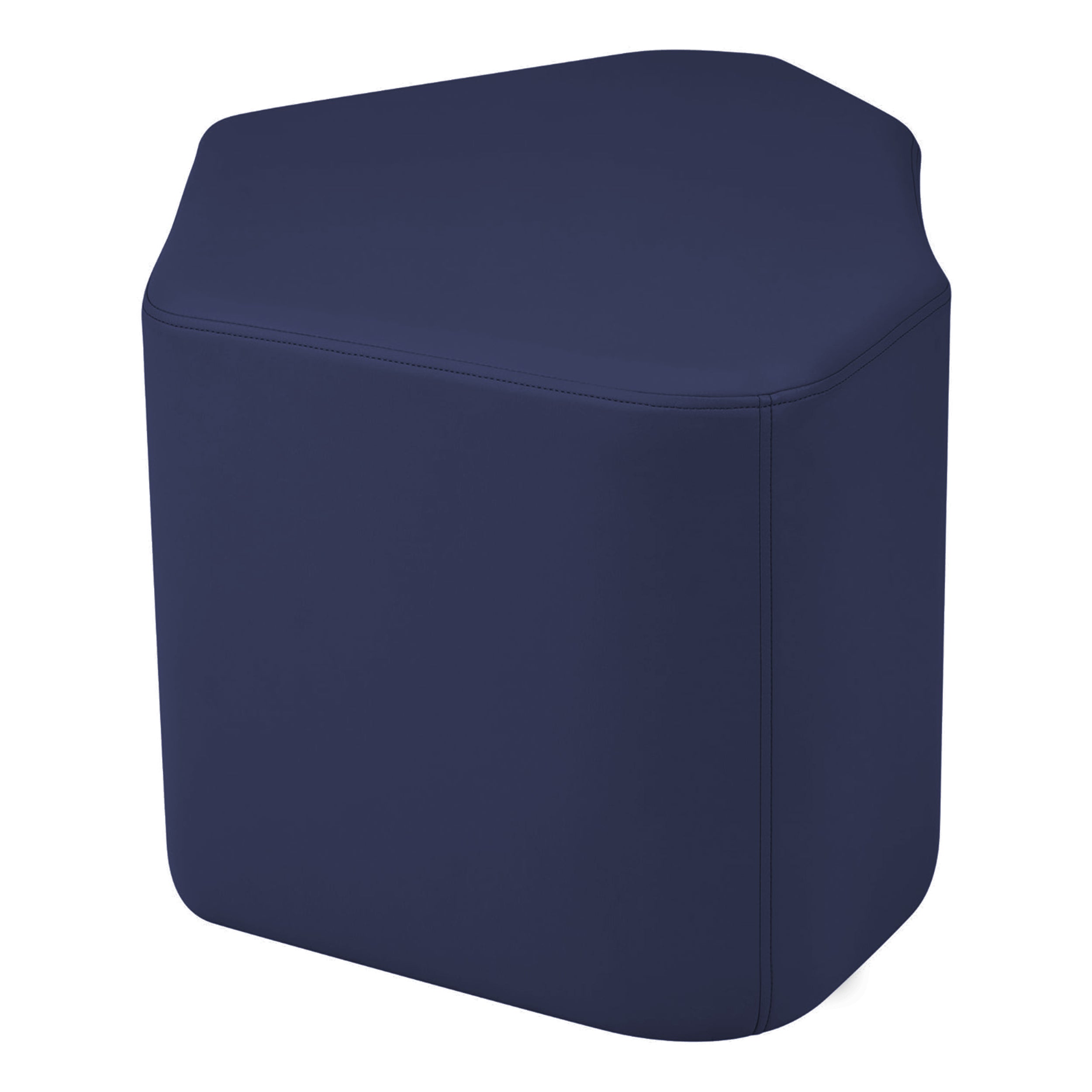 Pro Series Upholstered Petal Ottoman 18" Height - Navy