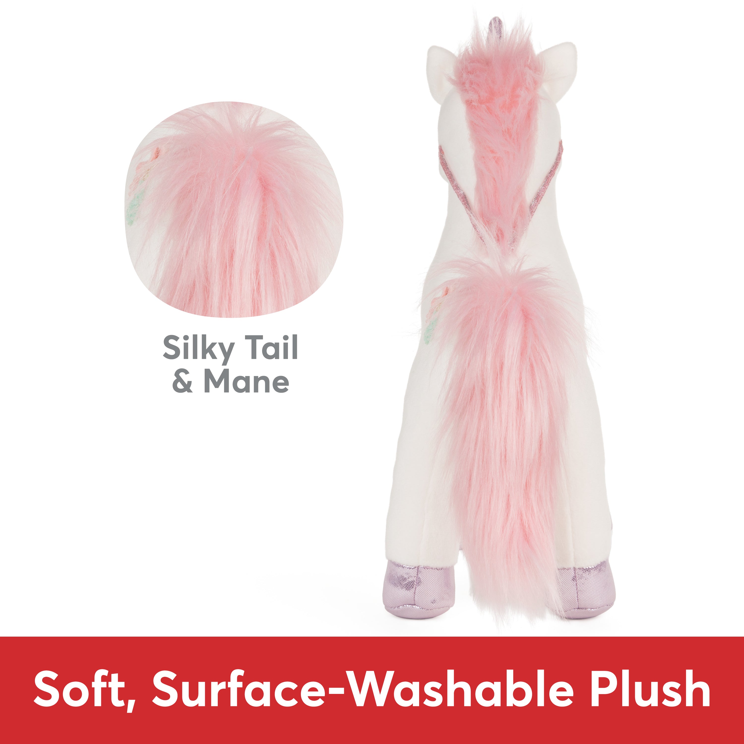GUND Lily Rose Unicorn Stuffed Animal Plush Toy for Ages 1 and Up, White, 15”