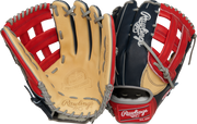 Rawlings Pro Preferred Series Ronald Acuna Jr. Gameday Pattern 12.75-Inch Baseball Glove - Right Hand Thrower - Camel/Navy