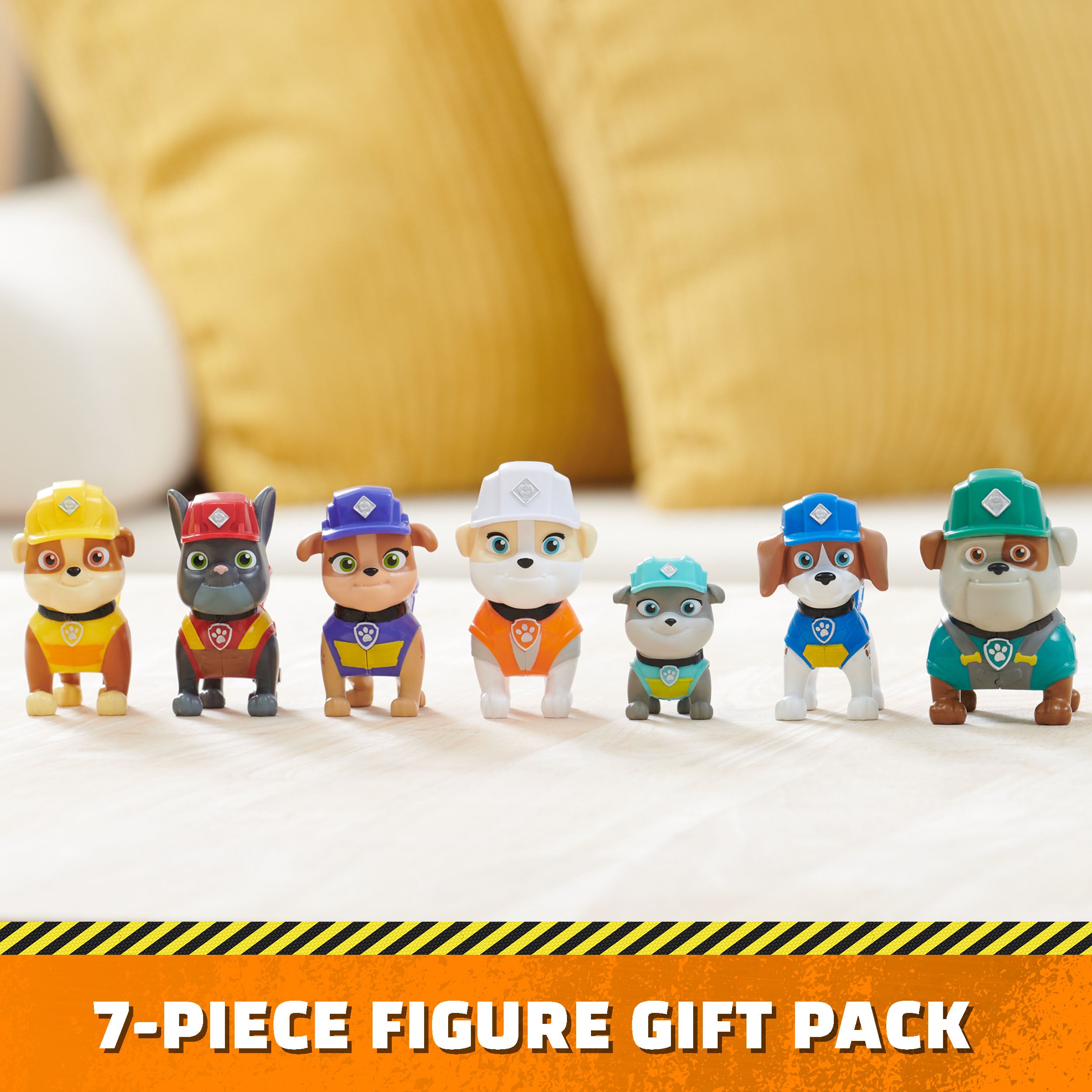 Rubble & Crew, Toy Figures Gift Pack, with 7 Collectible Action Figures, Kids Toys for Boys & Girls Ages 3+