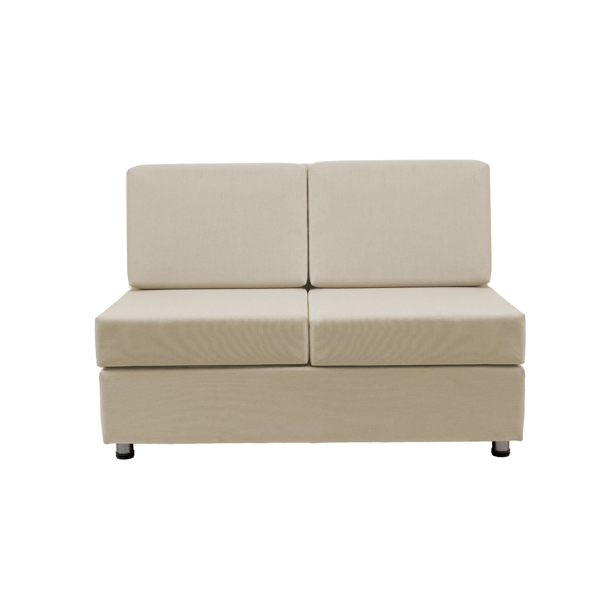 Outdoor Armless Sofa with Sunbrella - Spectrum Sand