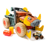 Monster Jam Mini Jam, Megalodon Mad Hog Chomper and Monster Truck, Fun Cleanup and Storage, Kids Toy Gifts for Boys and Girls Ages 3 and Up