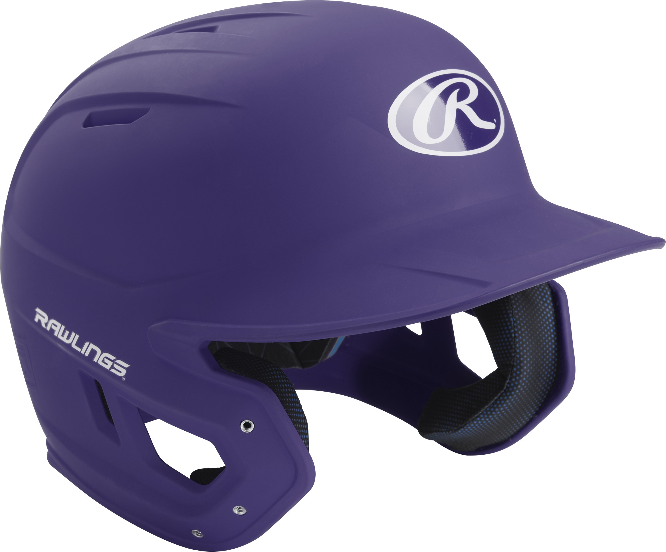 Rawlings Mach Matte Senior Baseball Helmet - Purple