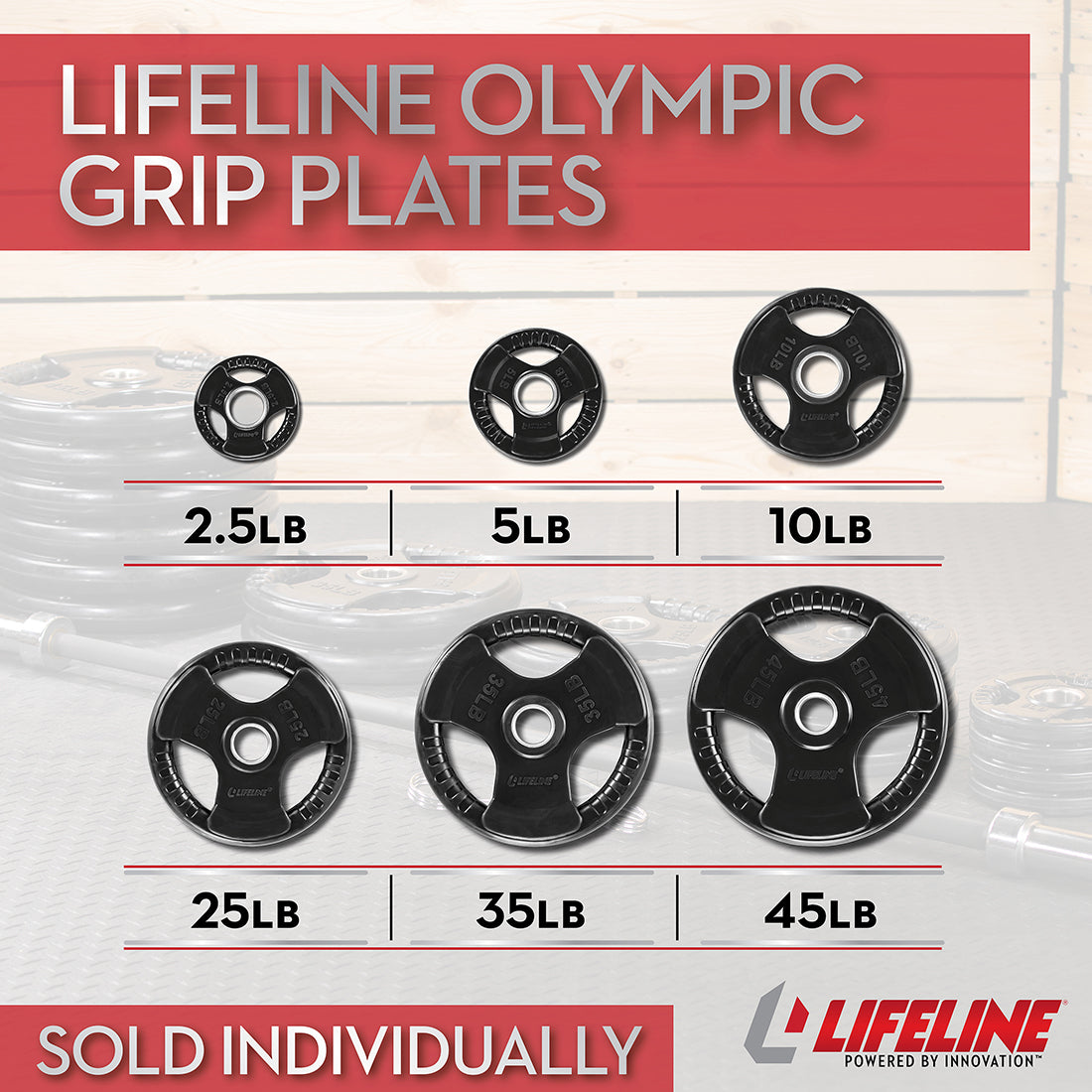 45Lb 2" Olympic Grip Plate