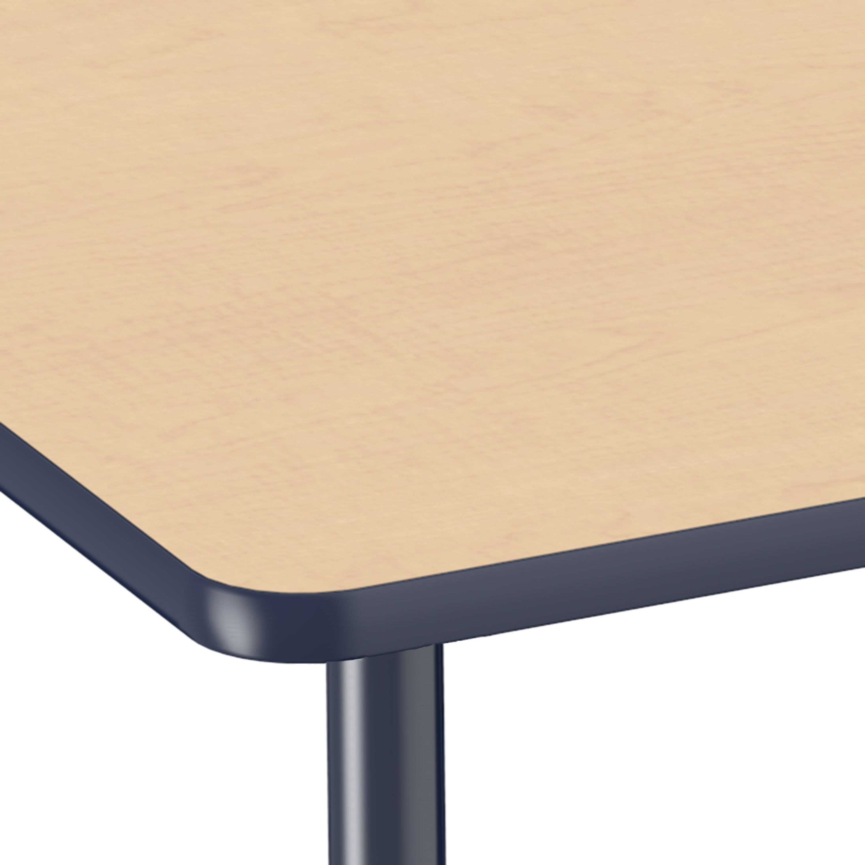 Adapte 24" x 36" Petal Thermofused Activity Table with Adjustable Tapered Legs - Maple/Navy