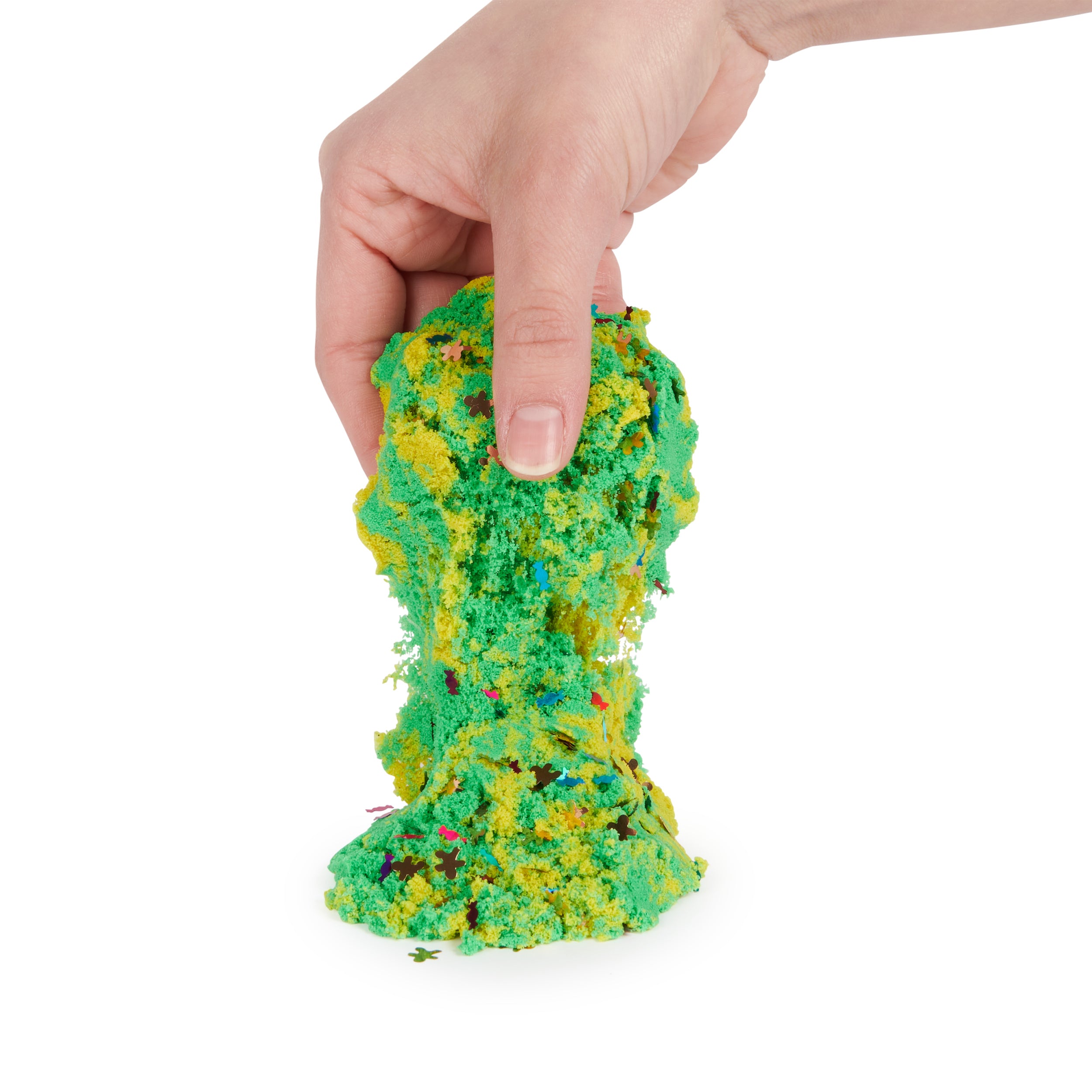Kinetic Sand Flowfetti, 4oz Play Sand with Glitter Mix-ins Styles May Vary, Portable Surprise Sensory Toys for Kids Ages 3+
