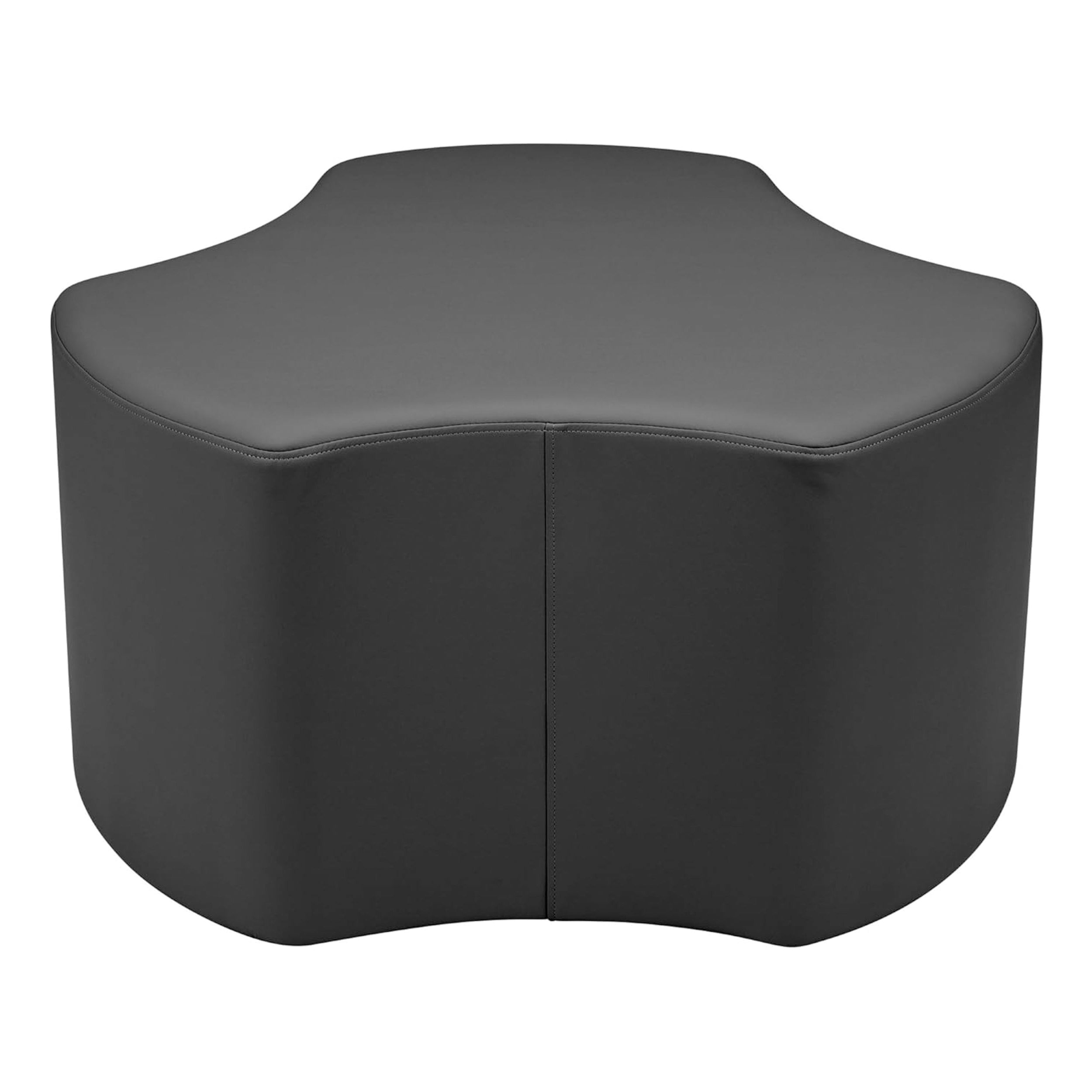 Pro Series Upholstered Cog Ottoman 18" Height - Black