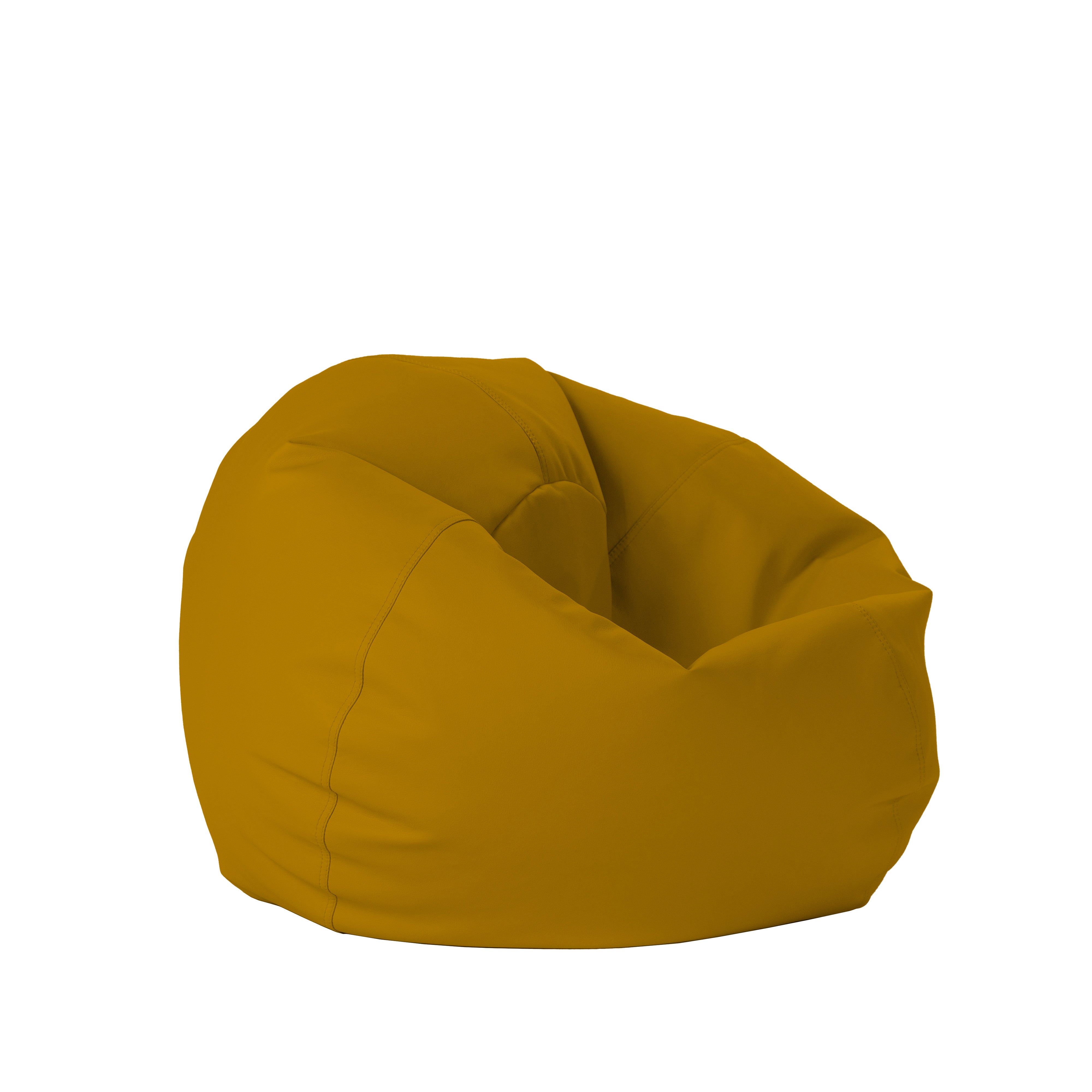 30" Round Vinyl Bean Bag - Dijon