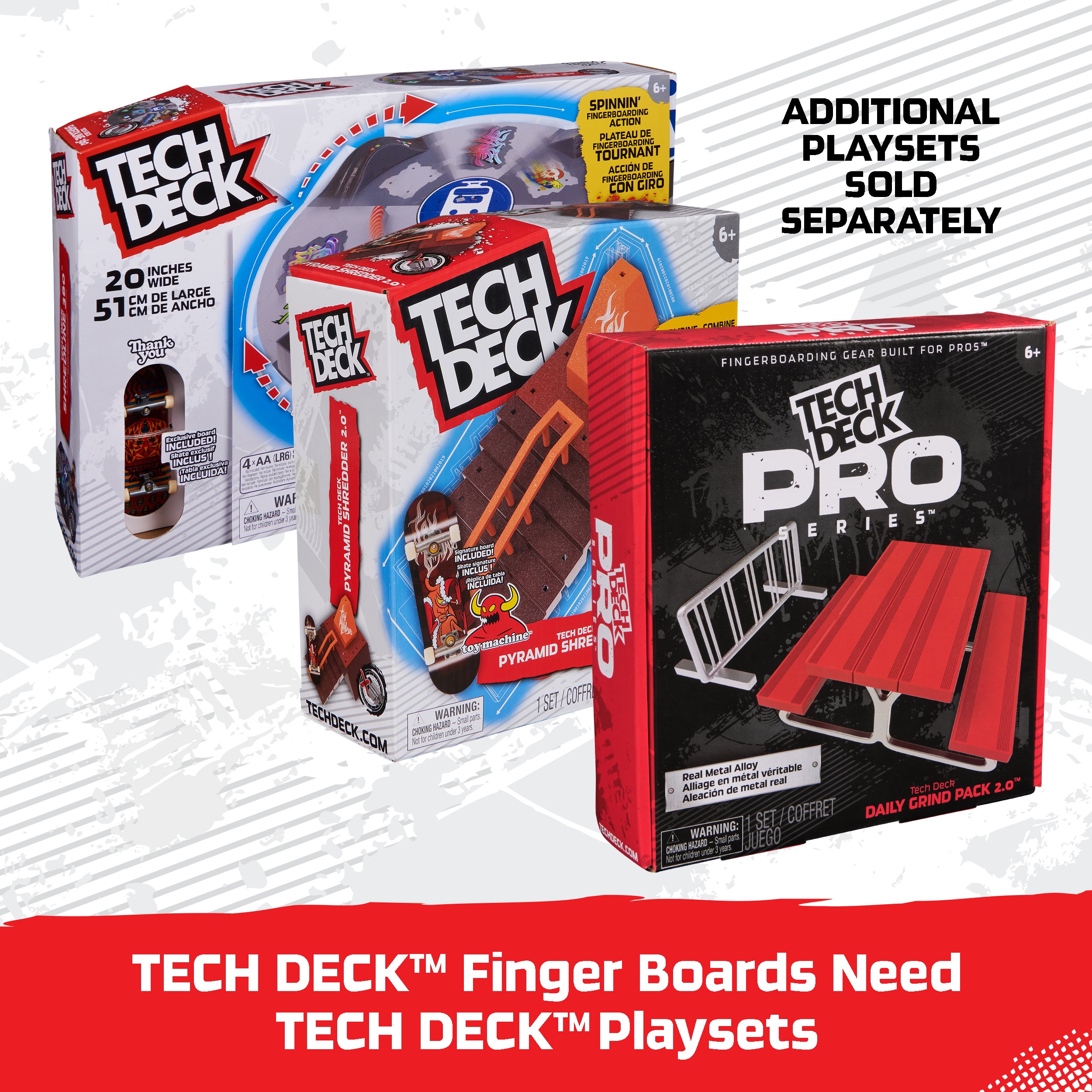 Tech Deck, Toy Machine Sk8shop Fingerboard Bonus Pack, Collectible and Customizable Mini Skateboards, Kids Toys for Ages 6 and up